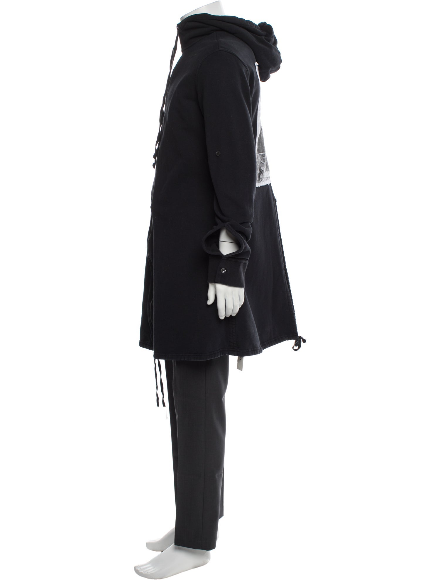 Ann Demeulemeester 2019 Mock Neck Hoodie