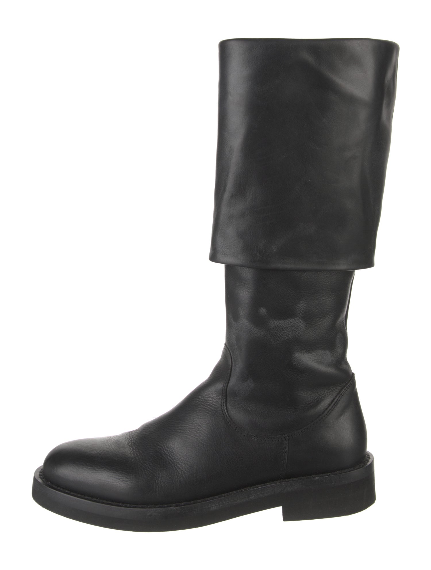 Ann Demeulemeester Leather Riding Boots