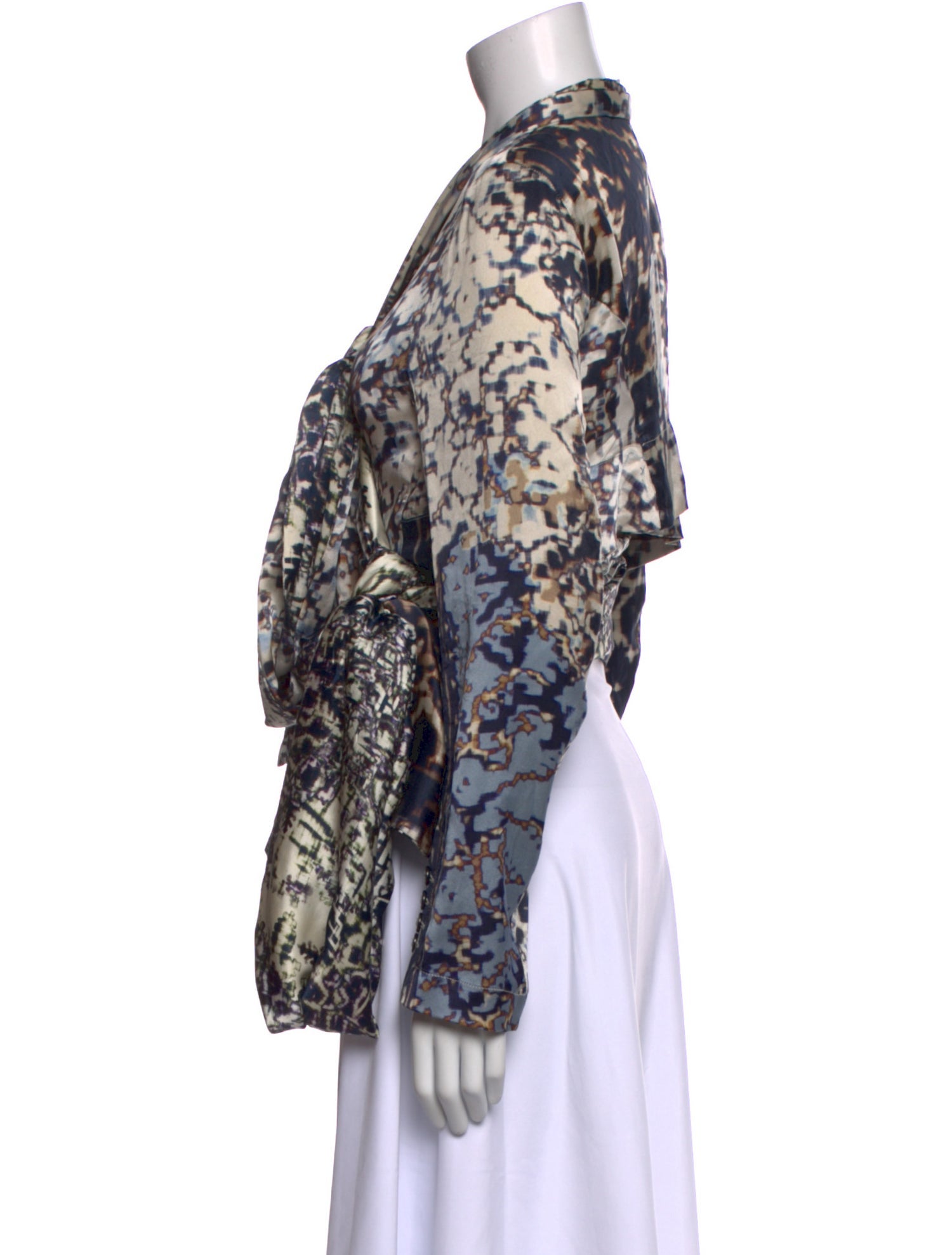 Ann Demeulemeester Silk Printed Blouse