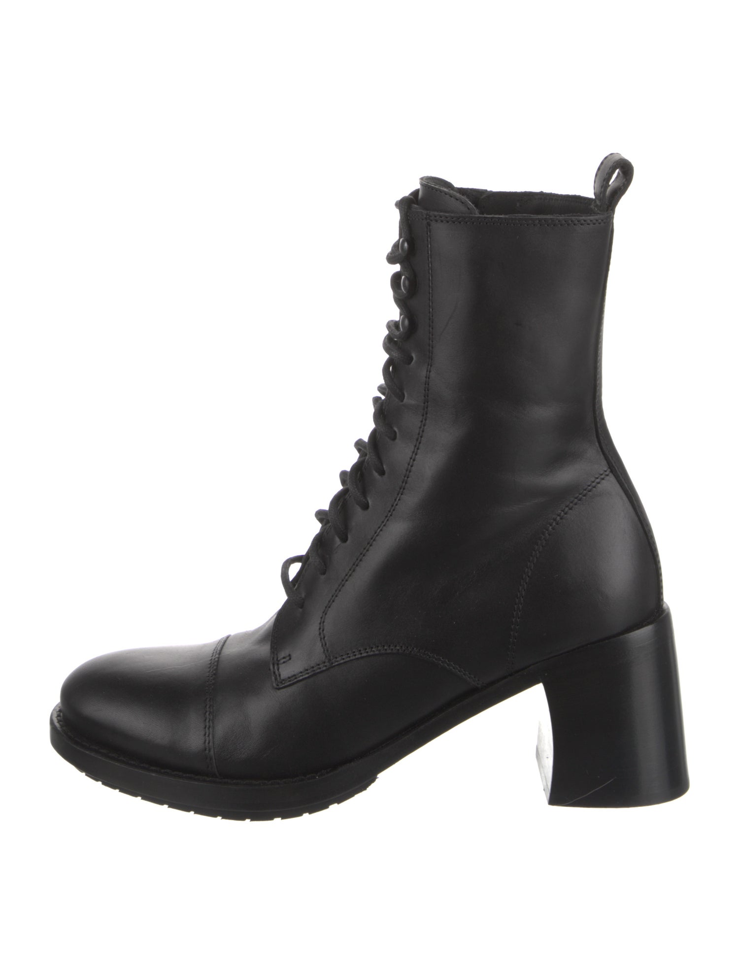 Ann Demeulemeester Leather Lace-Up Boots