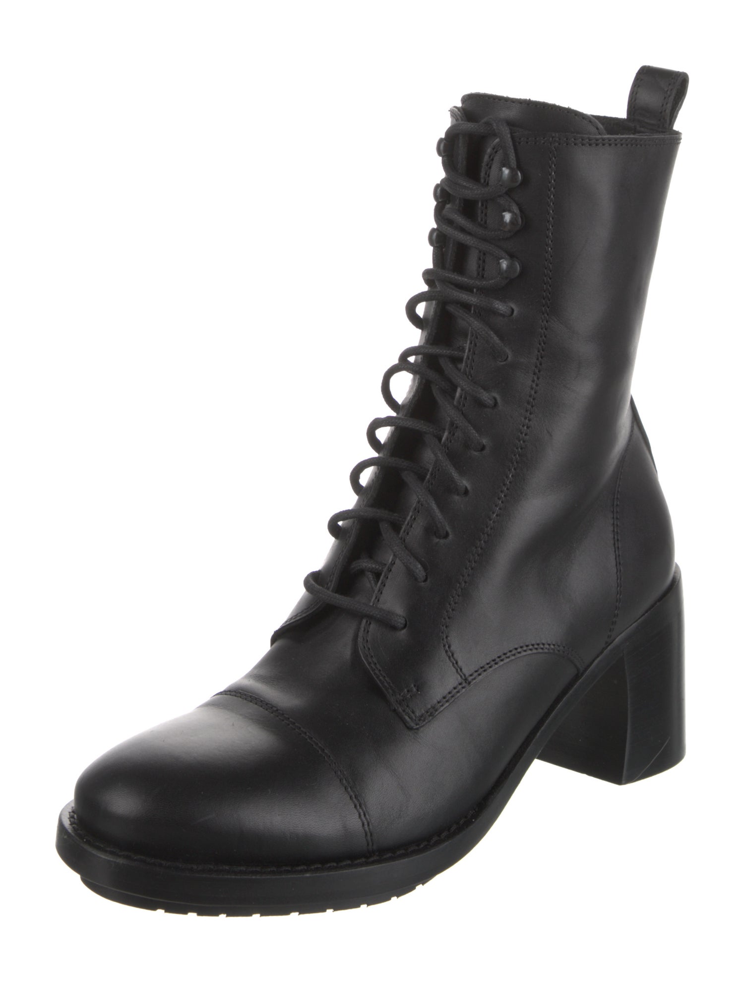 Ann Demeulemeester Leather Lace-Up Boots