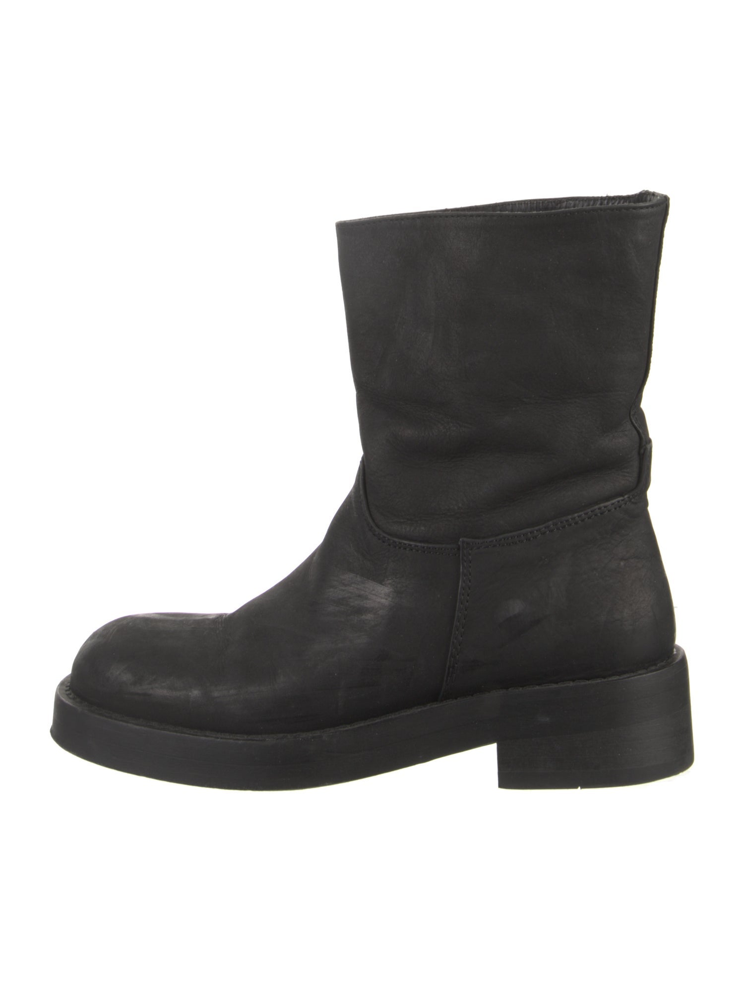 Ann Demeulemeester Leather Moto Boots