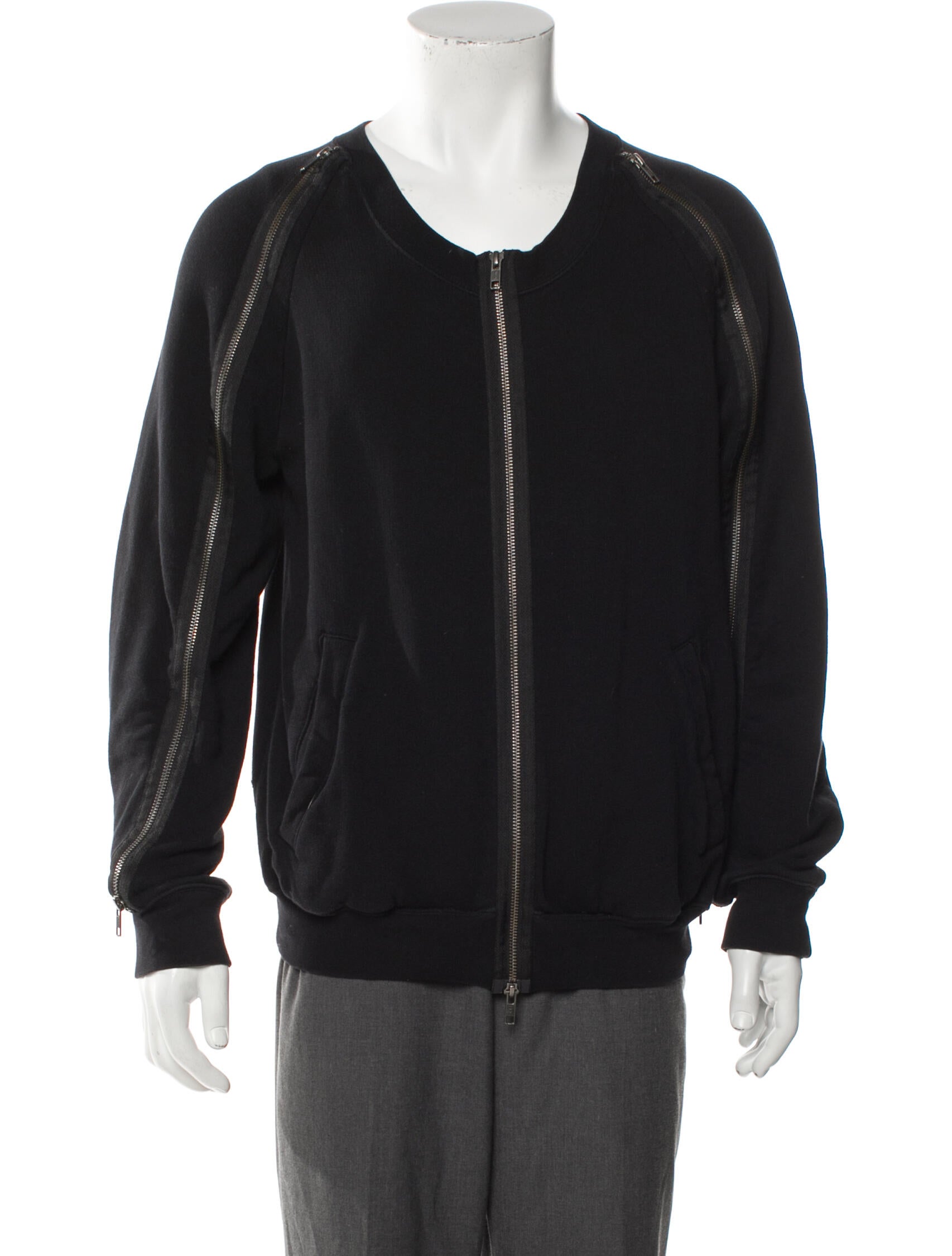 Ann Demeulemeester Scoop Neck Long Sleeve Cardigan