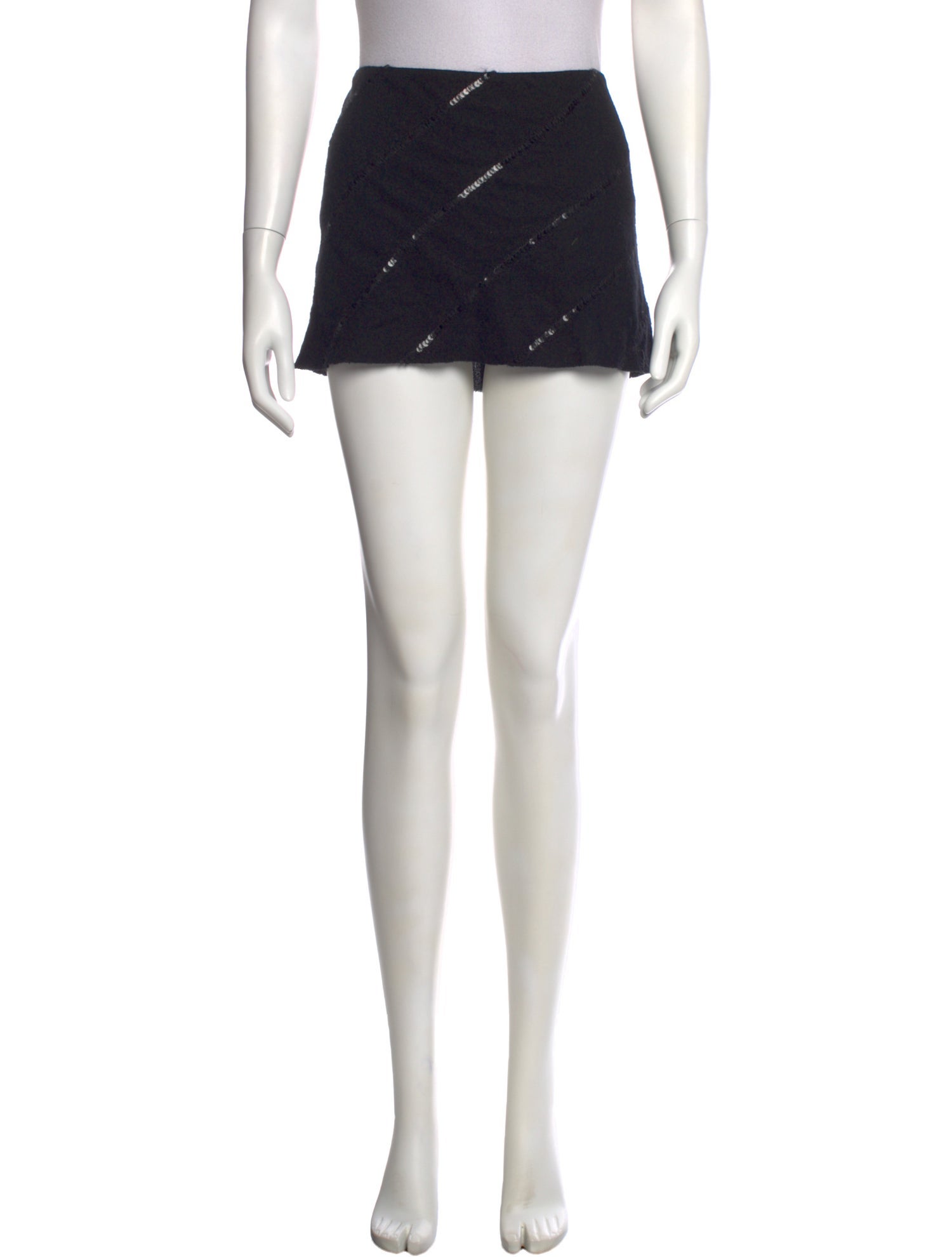 Ann Demeulemeester Beaded Accents Mini Skirt