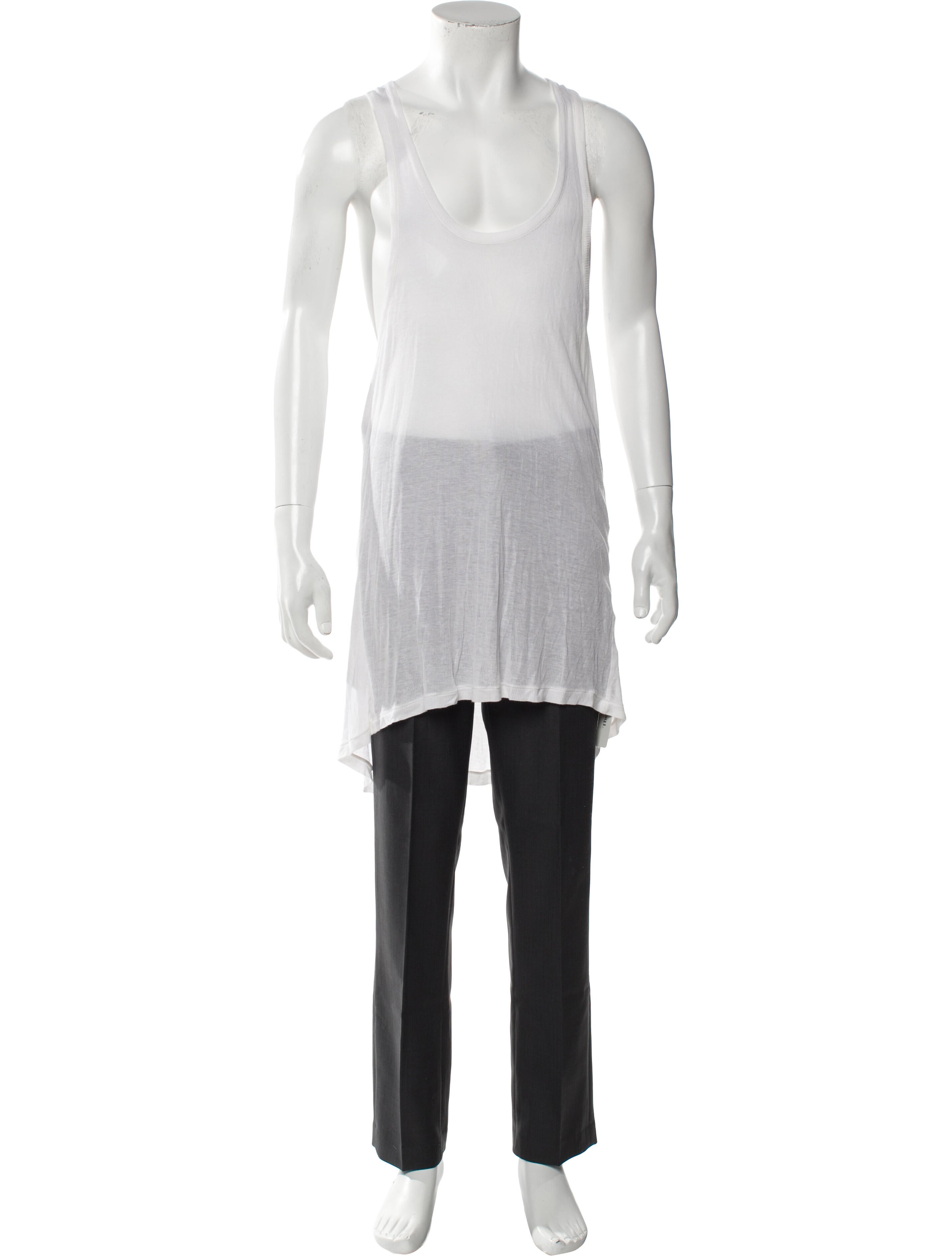 Ann Demeulemeester Scoop Neck Sleeveless T-Shirt