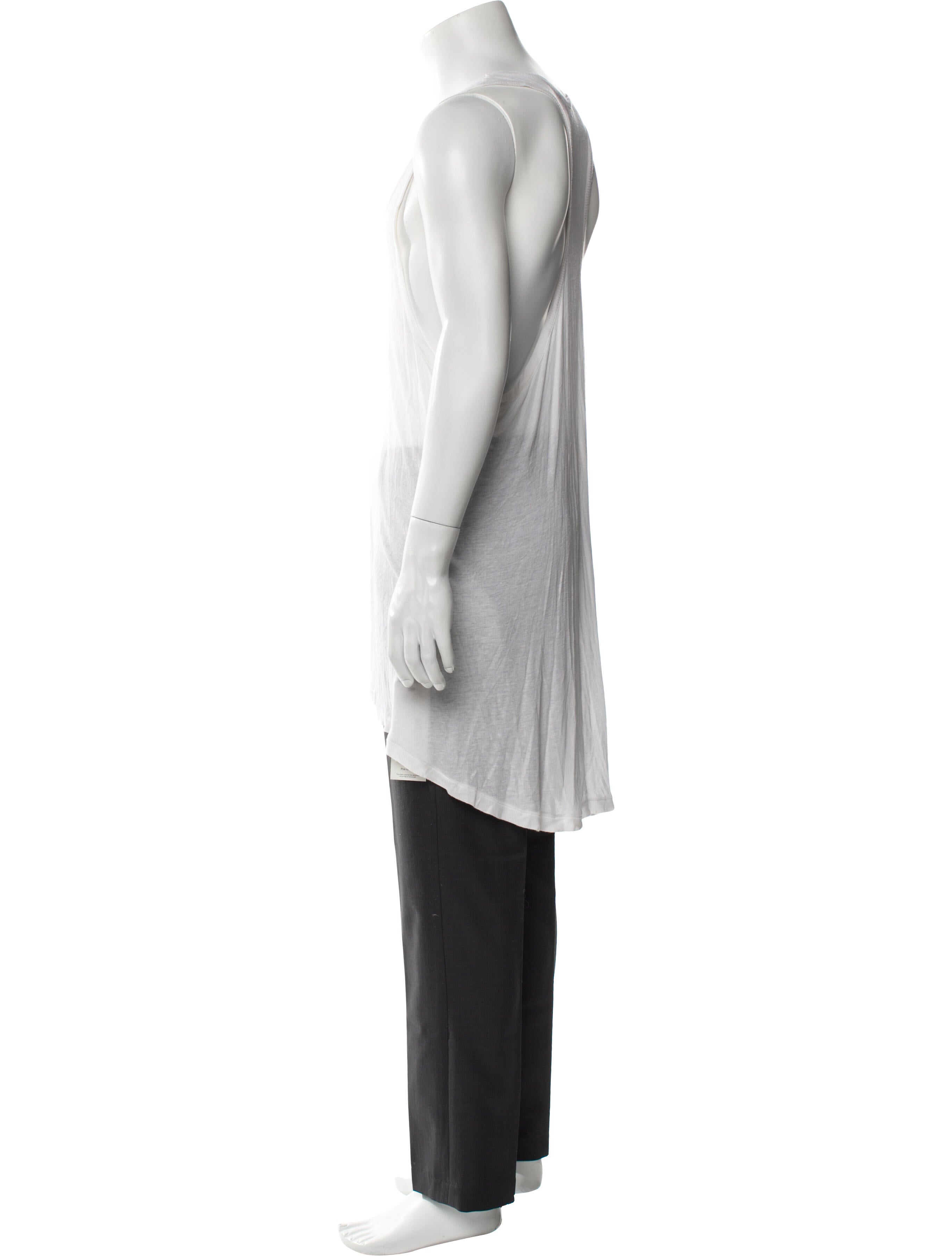 Ann Demeulemeester Scoop Neck Sleeveless T-Shirt