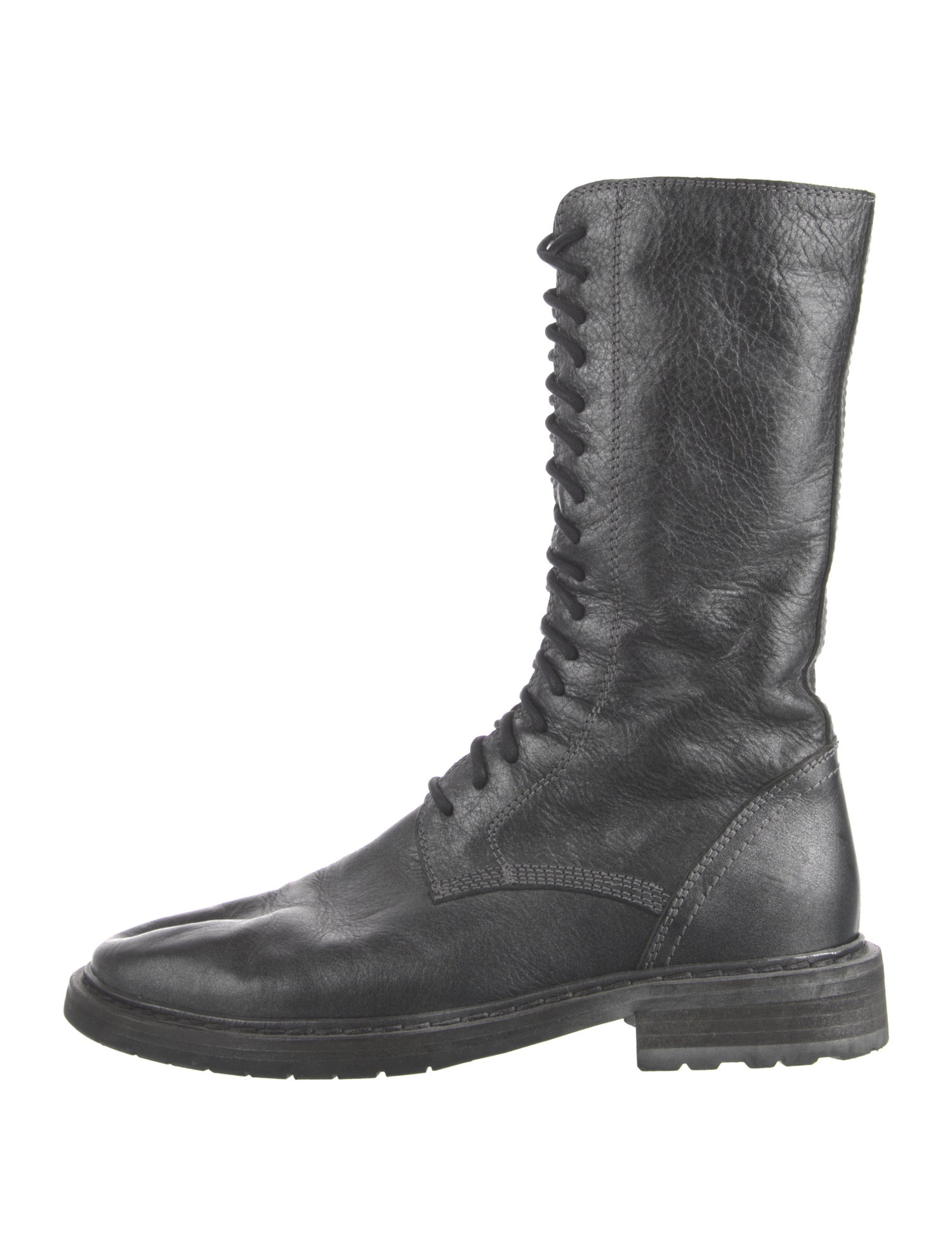 Ann Demeulemeester Leather Combat Boots