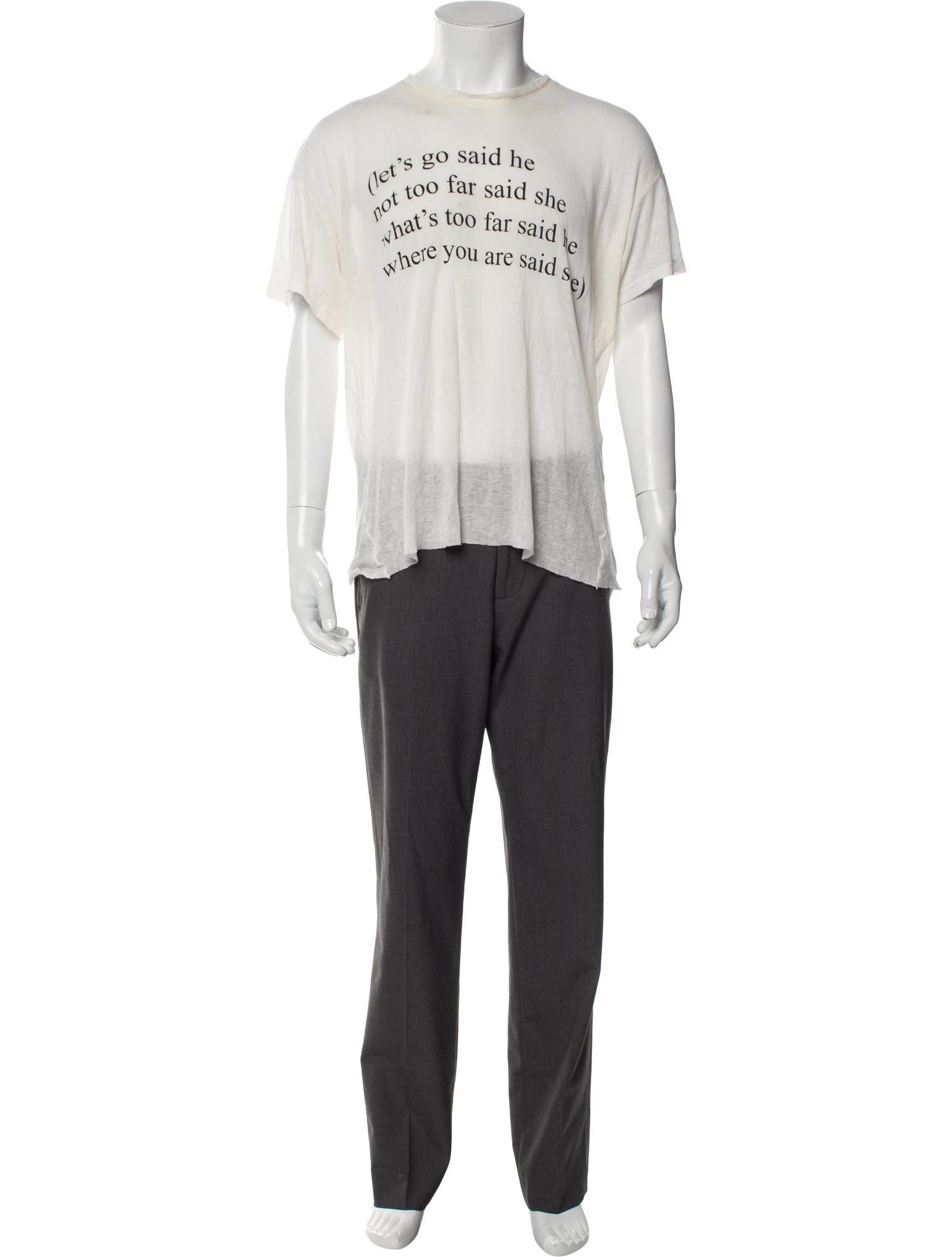 Ann Demeulemeester Graphic Print Crew Neck T-Shirt