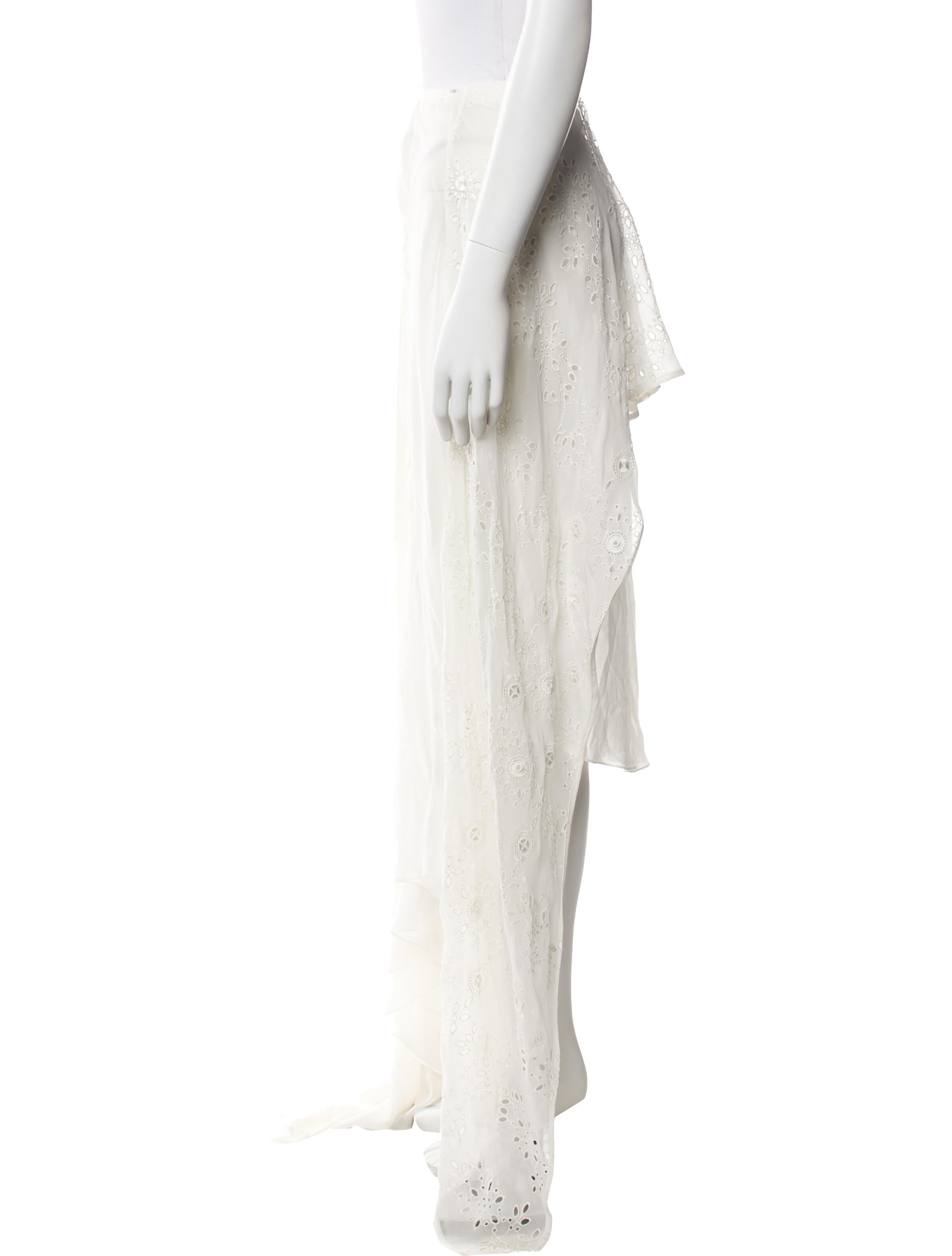 Ann Demeulemeester Silk Long Skirt