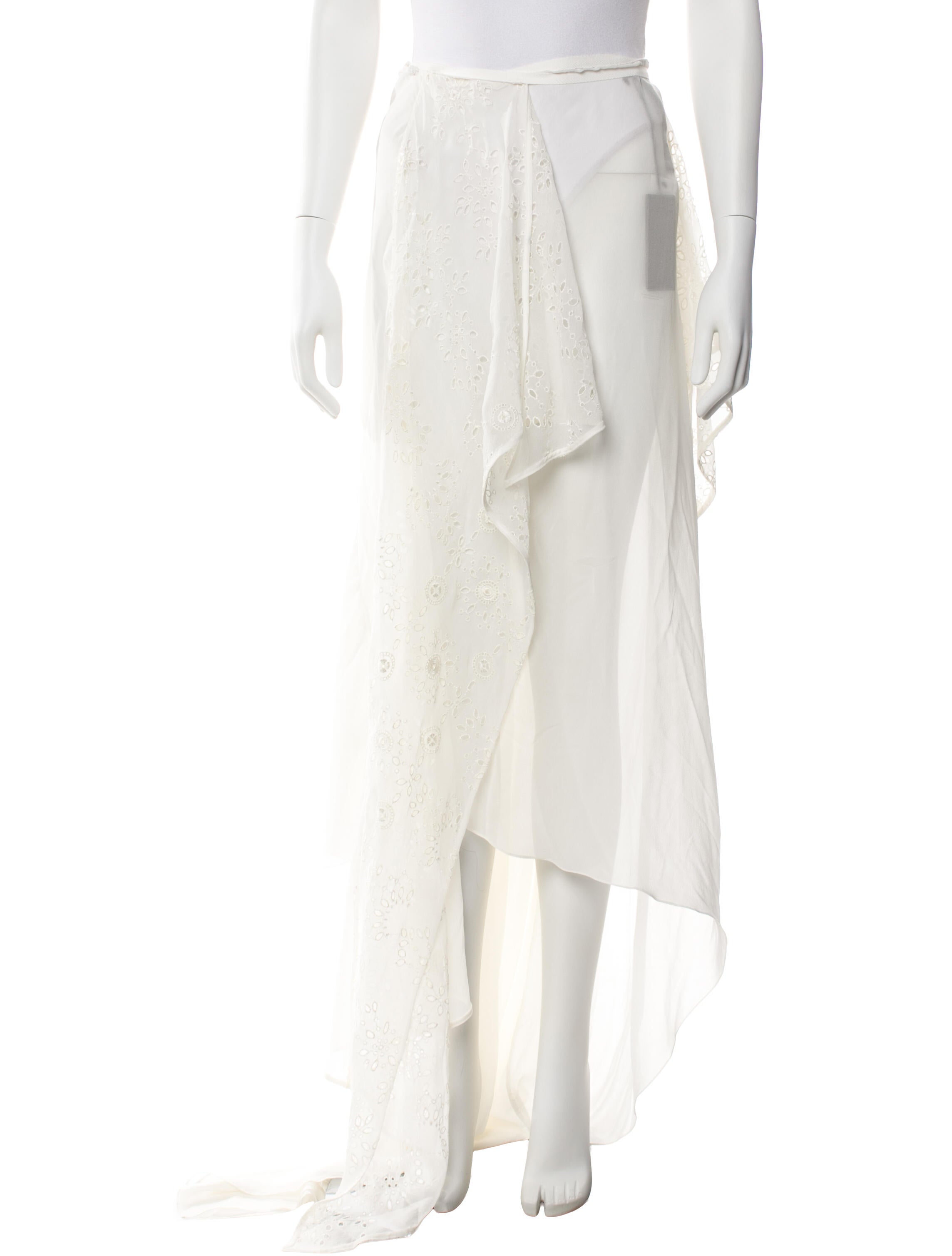 Ann Demeulemeester Silk Long Skirt
