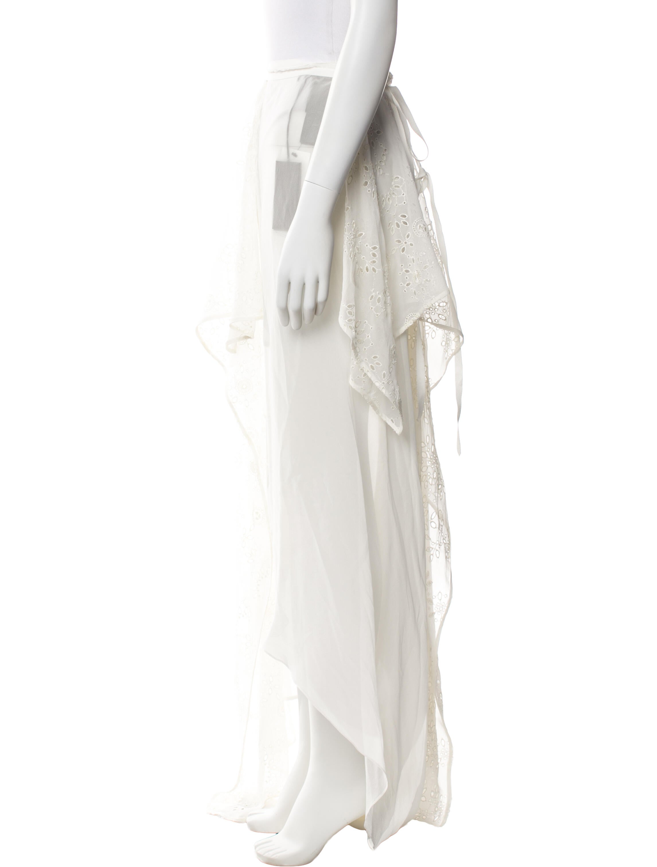 Ann Demeulemeester Silk Long Skirt