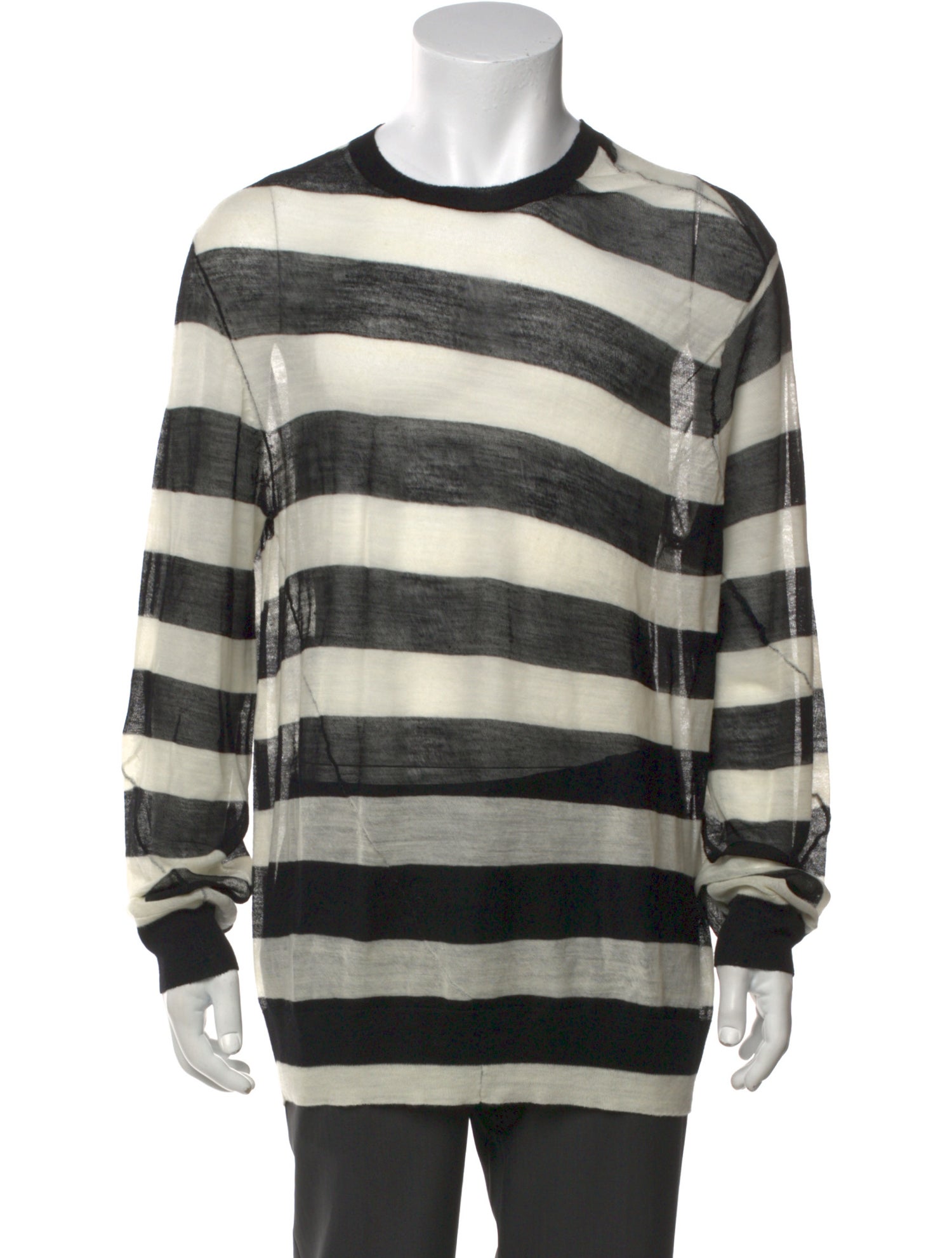 Ann Demeulemeester Wool Striped Pullover