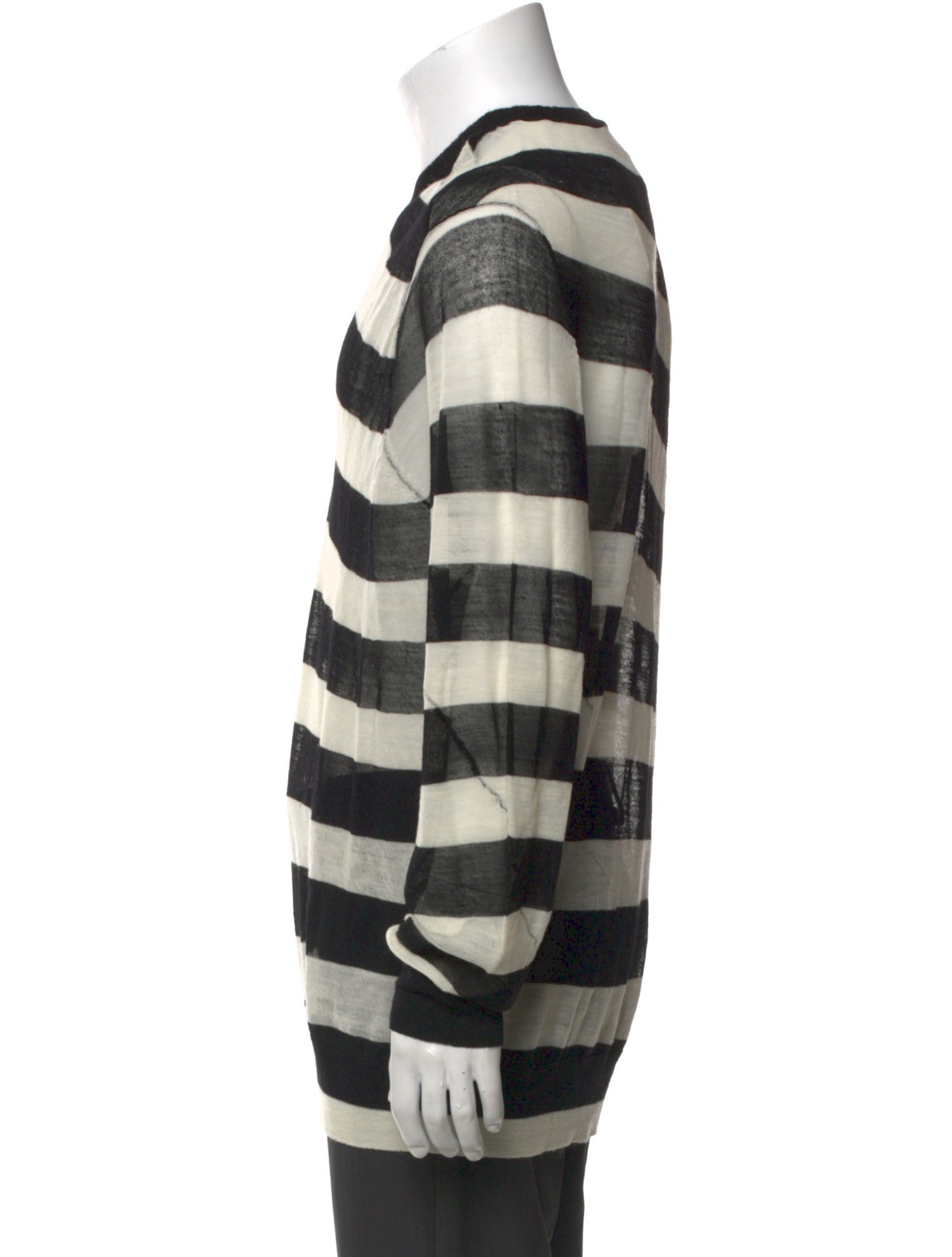 Ann Demeulemeester Wool Striped Pullover