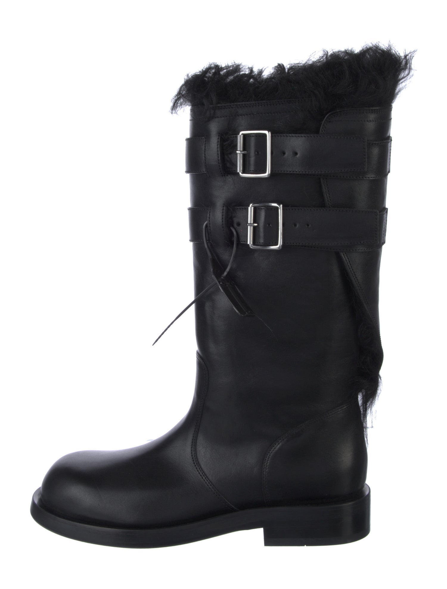 Ann Demeulemeester Leather Rain Boots