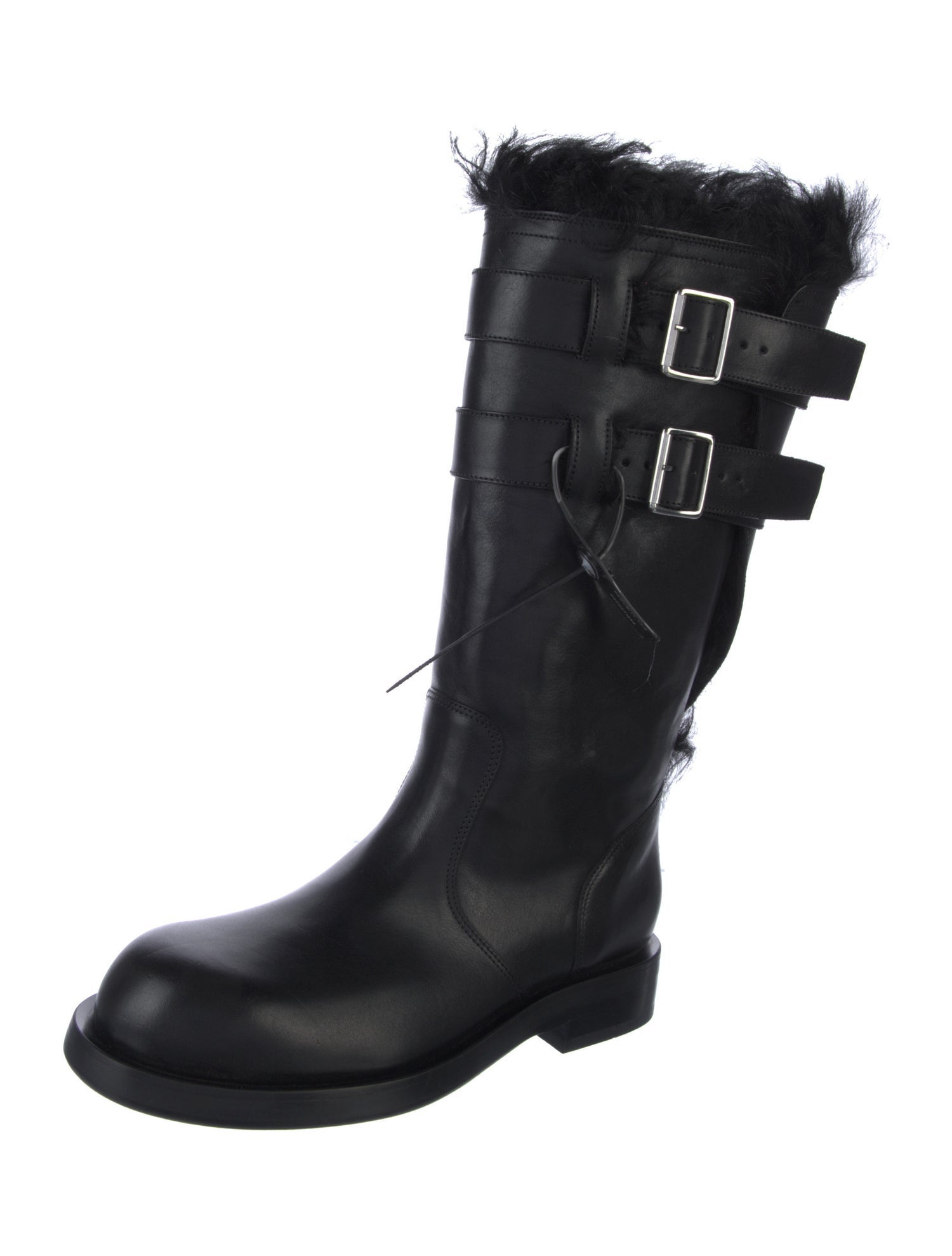 Ann Demeulemeester Leather Rain Boots