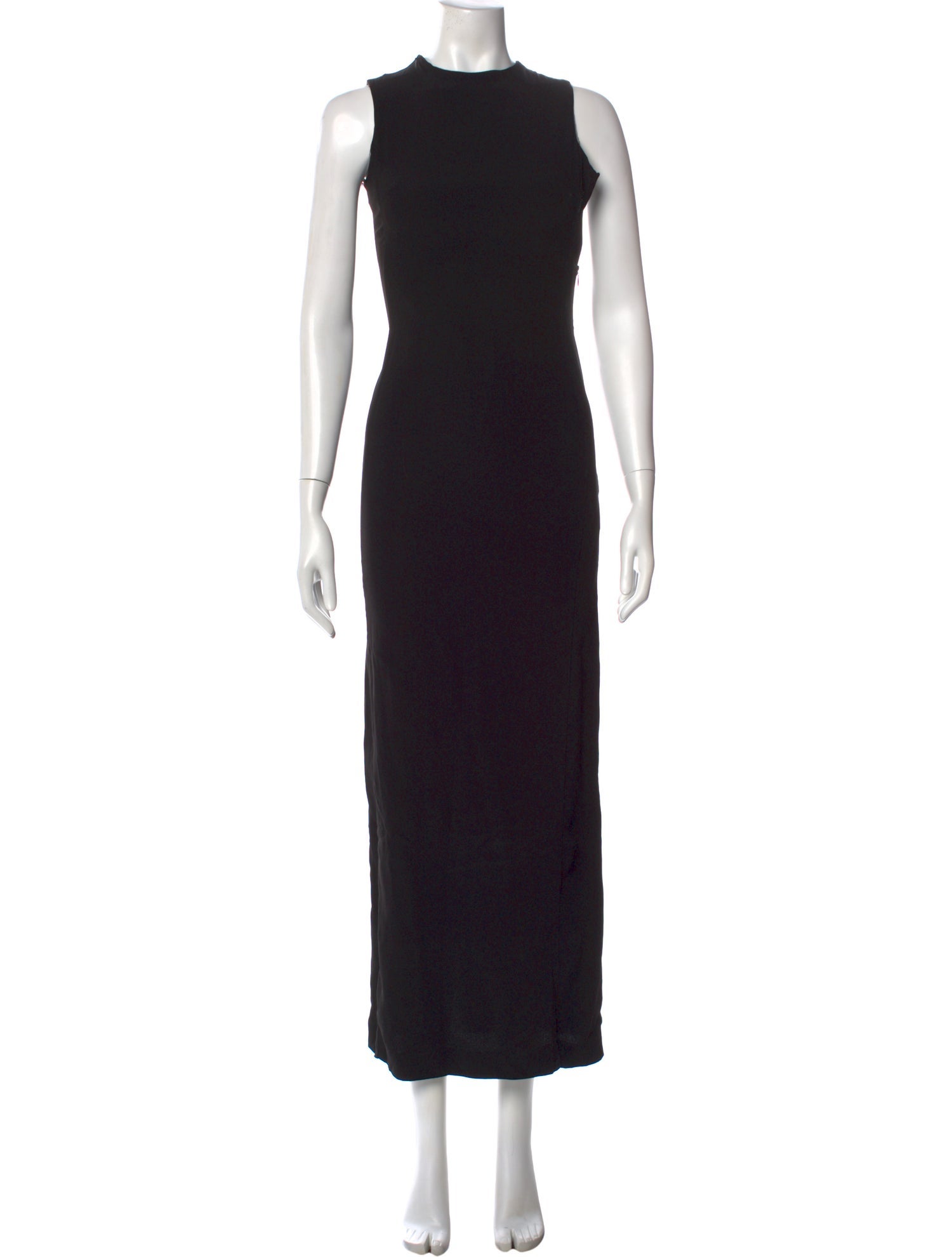 Ann Demeulemeester Mock Neck Long Dress