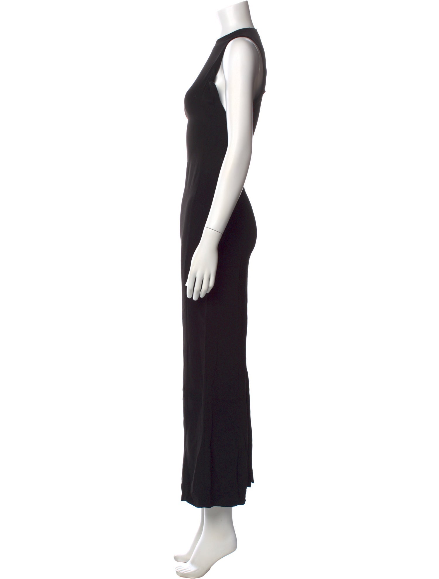 Ann Demeulemeester Mock Neck Long Dress