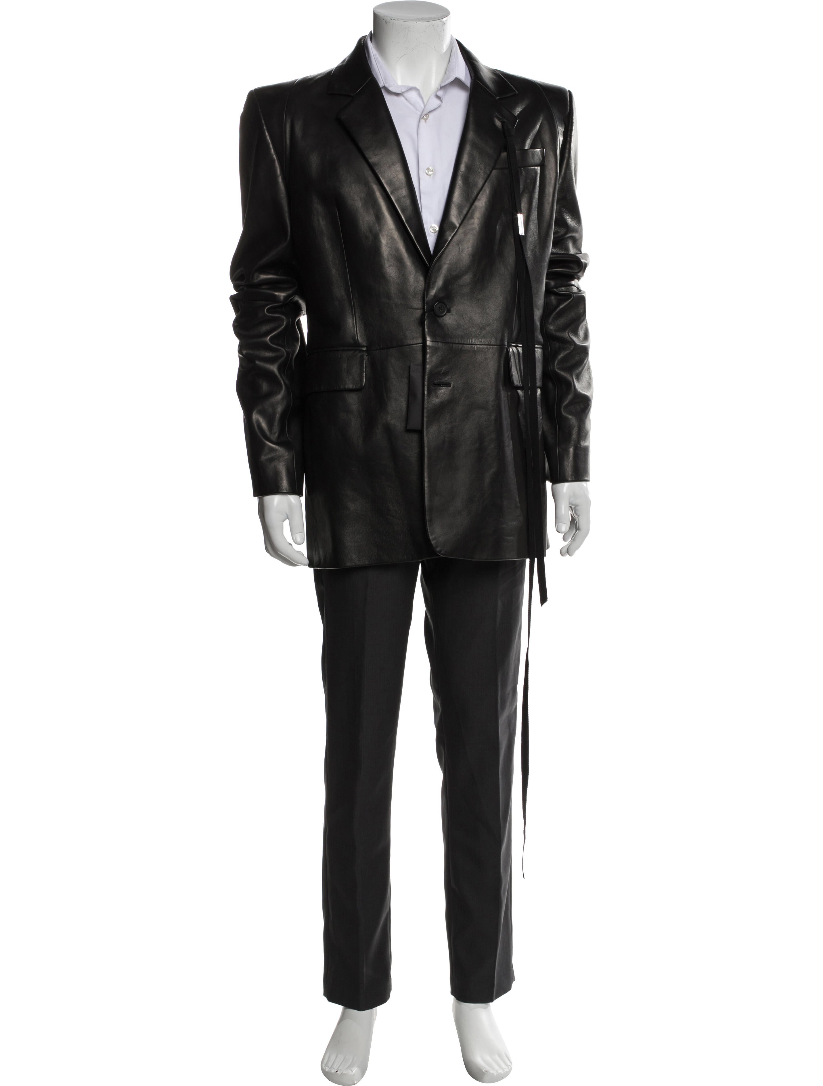 Ann Demeulemeester Lamb Leather Overcoat w/ Tags