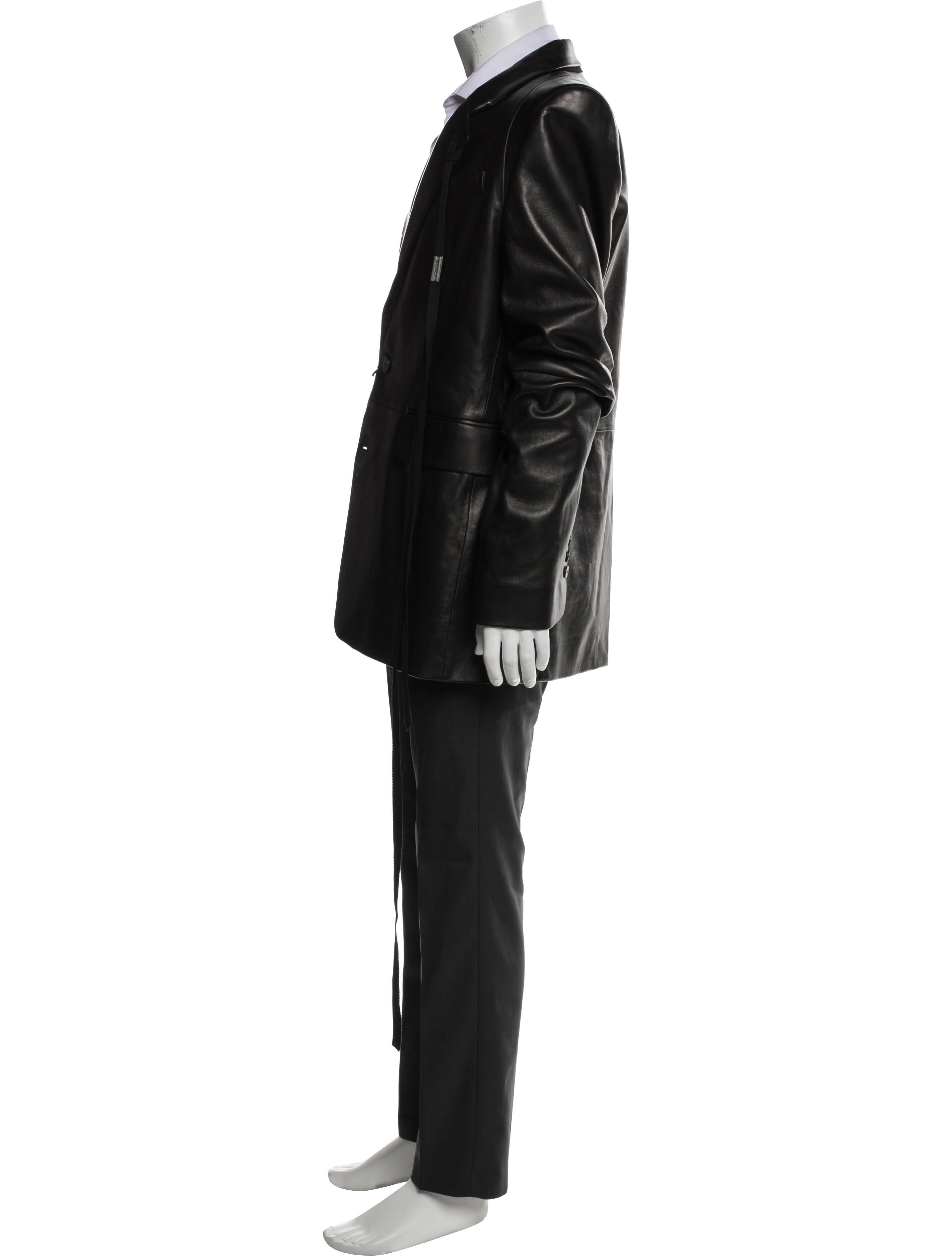 Ann Demeulemeester Lamb Leather Overcoat w/ Tags
