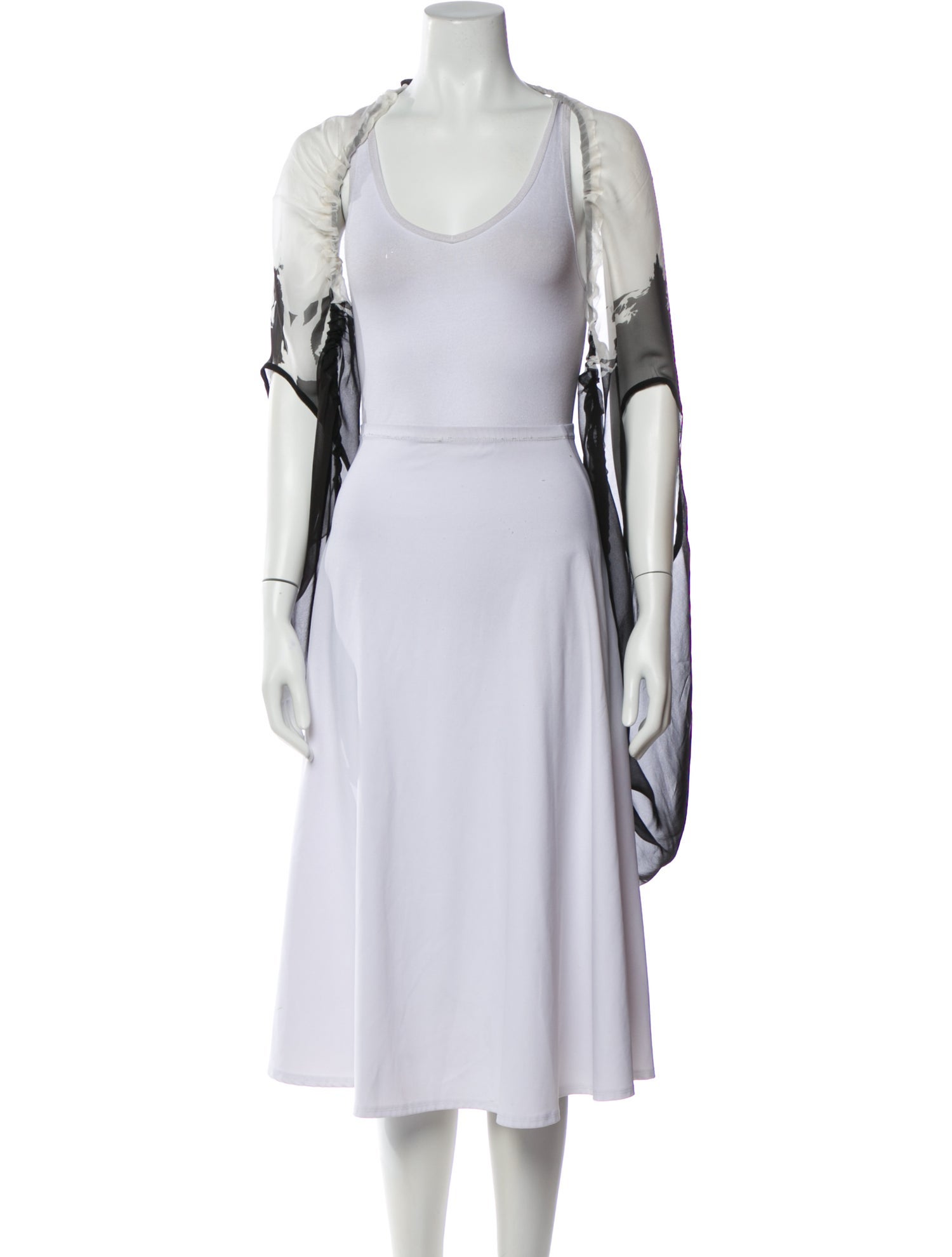 Ann Demeulemeester Patterned Crew Neck Top