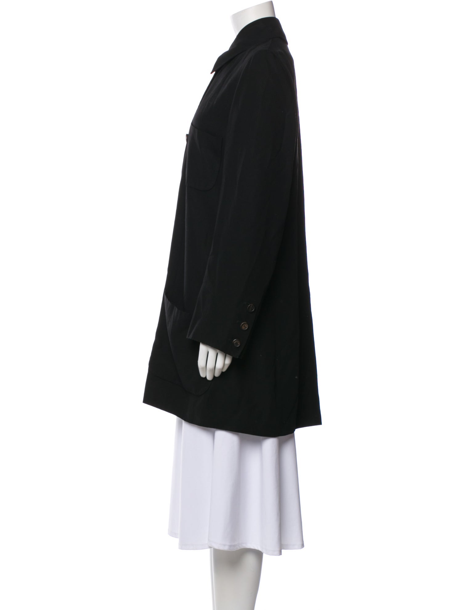 Ann Demeulemeester Late 1990's - Early 2000's Peacoat