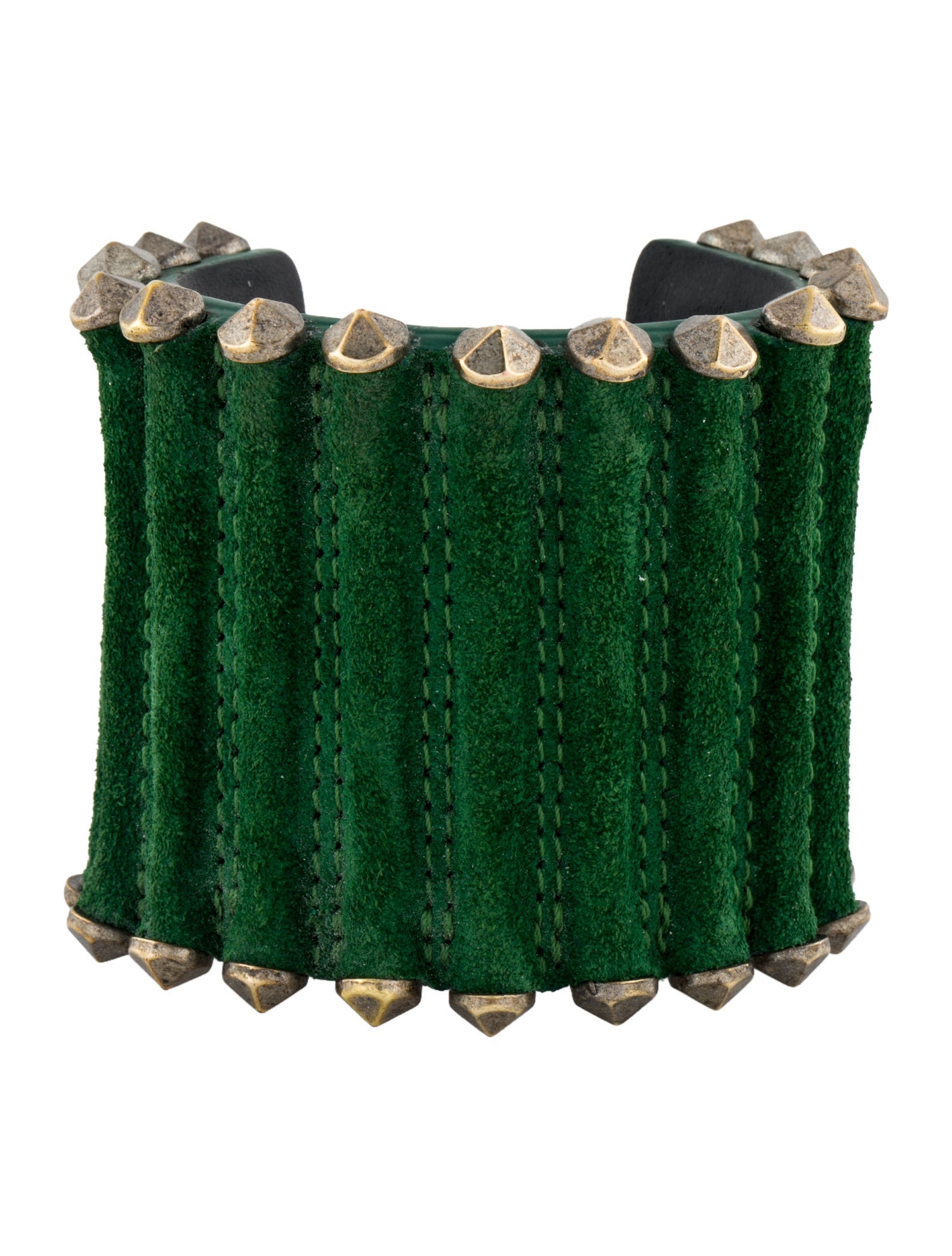 Ann Demeulemeester Studded Suede Cuff Bracelet