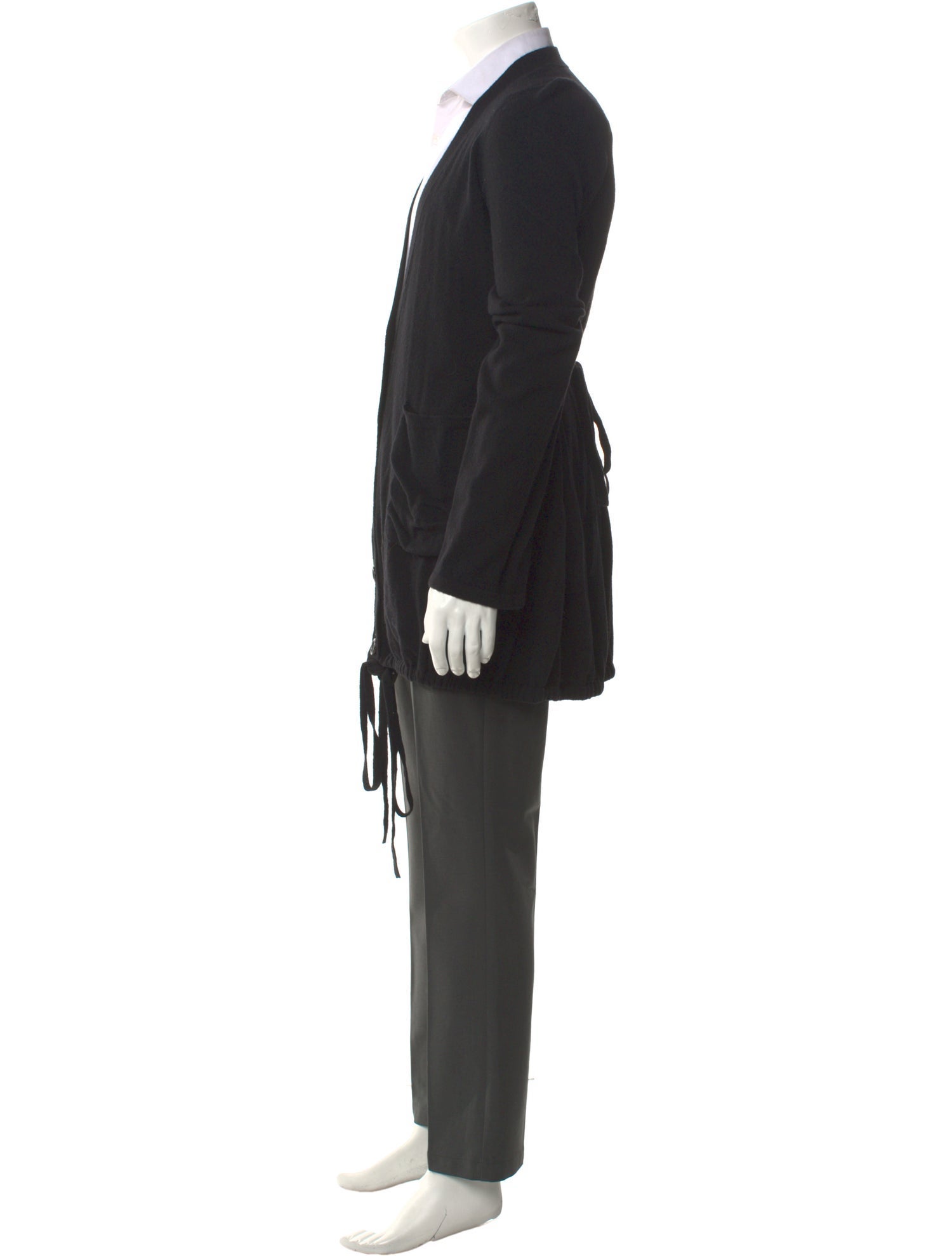 Ann Demeulemeester Virgin Wool V-Neck Cardigan