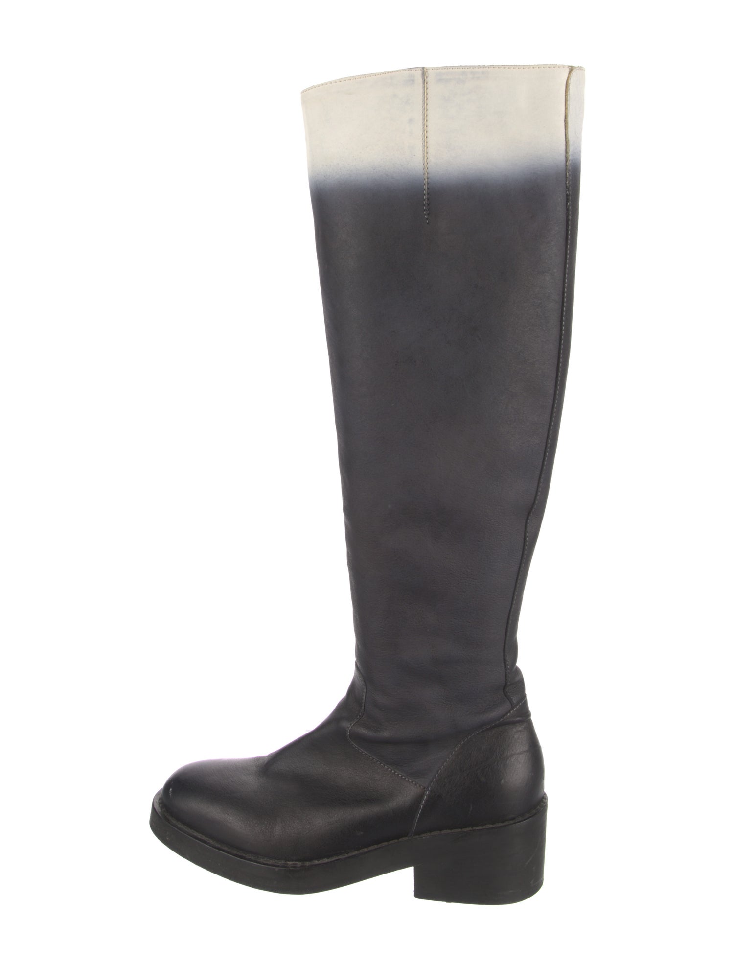 Ann Demeulemeester Leather Riding Boots