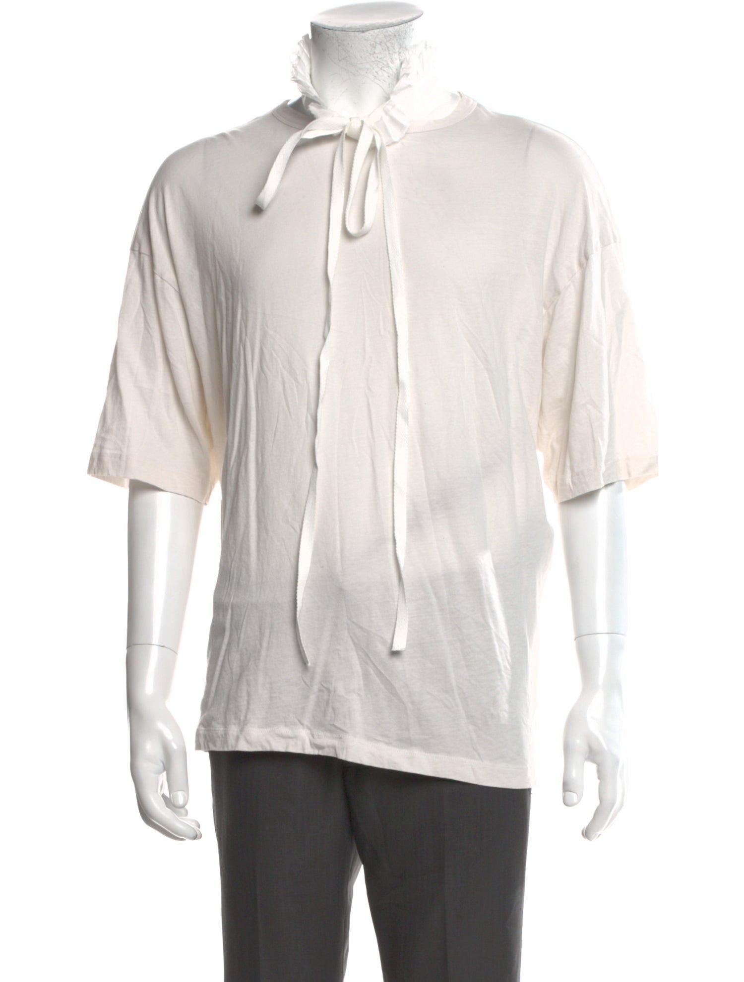 Ann Demeulemeester V-Neck Three-Quarter Sleeve Henley