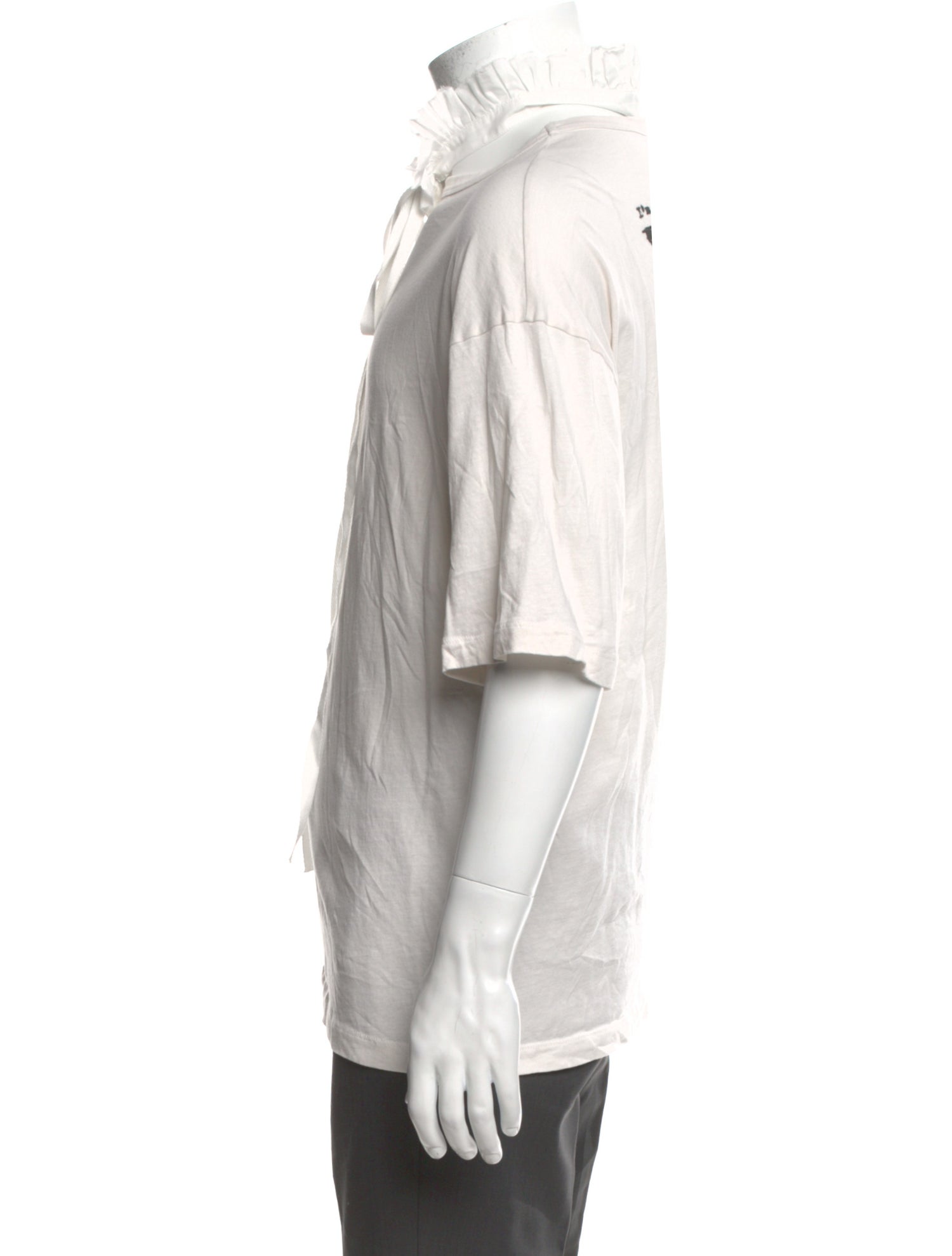 Ann Demeulemeester V-Neck Three-Quarter Sleeve Henley