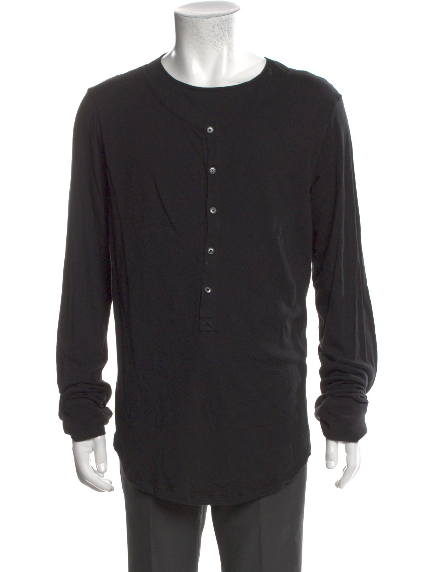 Ann Demeulemeester Crew Neck Long Sleeve Henley w/ Tags