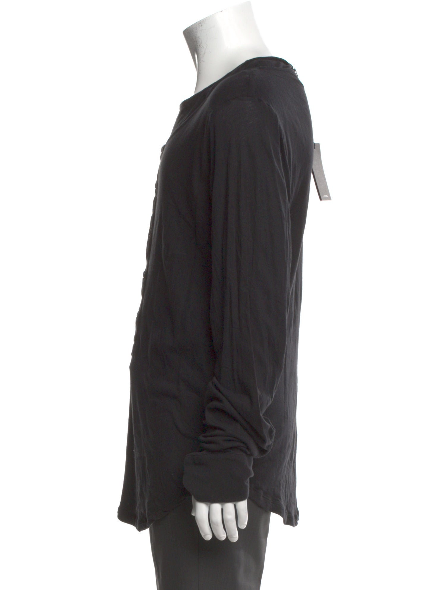 Ann Demeulemeester Crew Neck Long Sleeve Henley w/ Tags