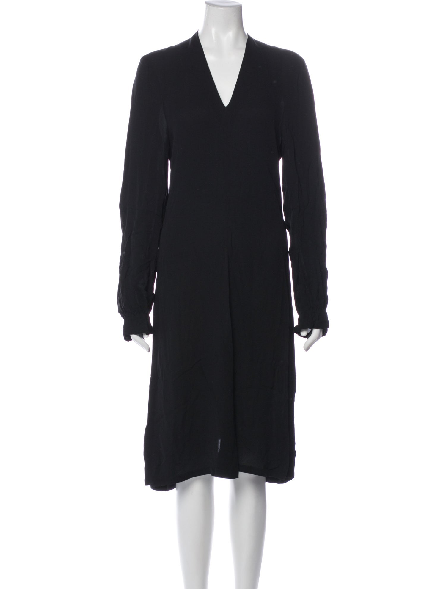 Ann Demeulemeester V-Neck Midi Length Dress