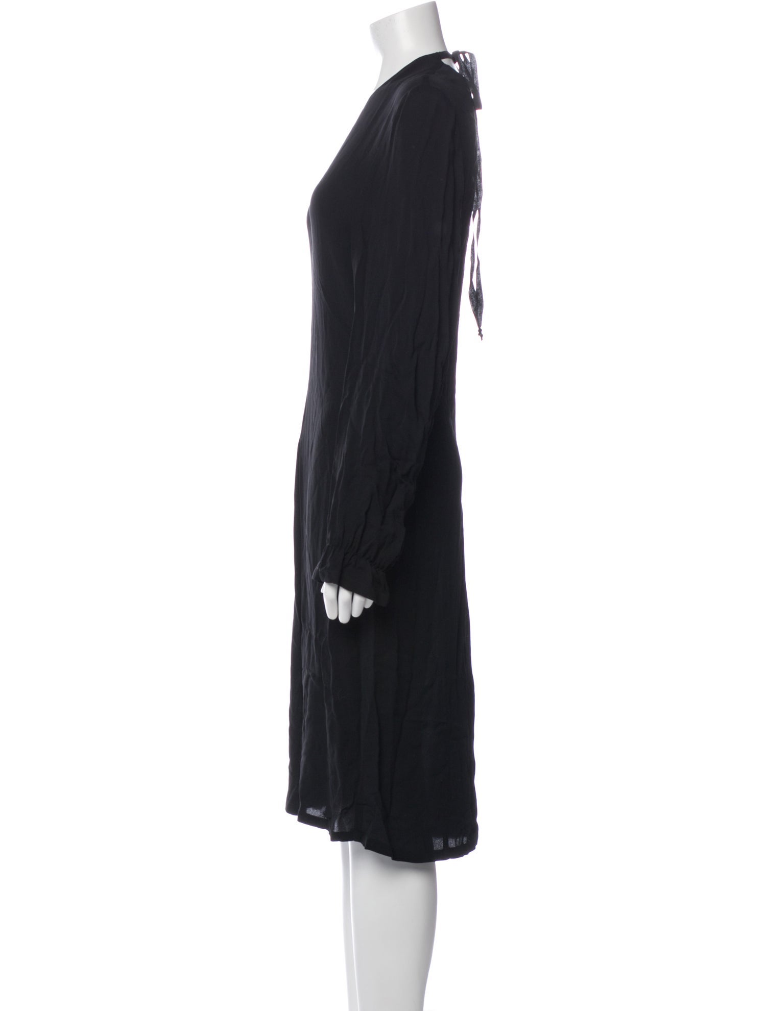 Ann Demeulemeester V-Neck Midi Length Dress