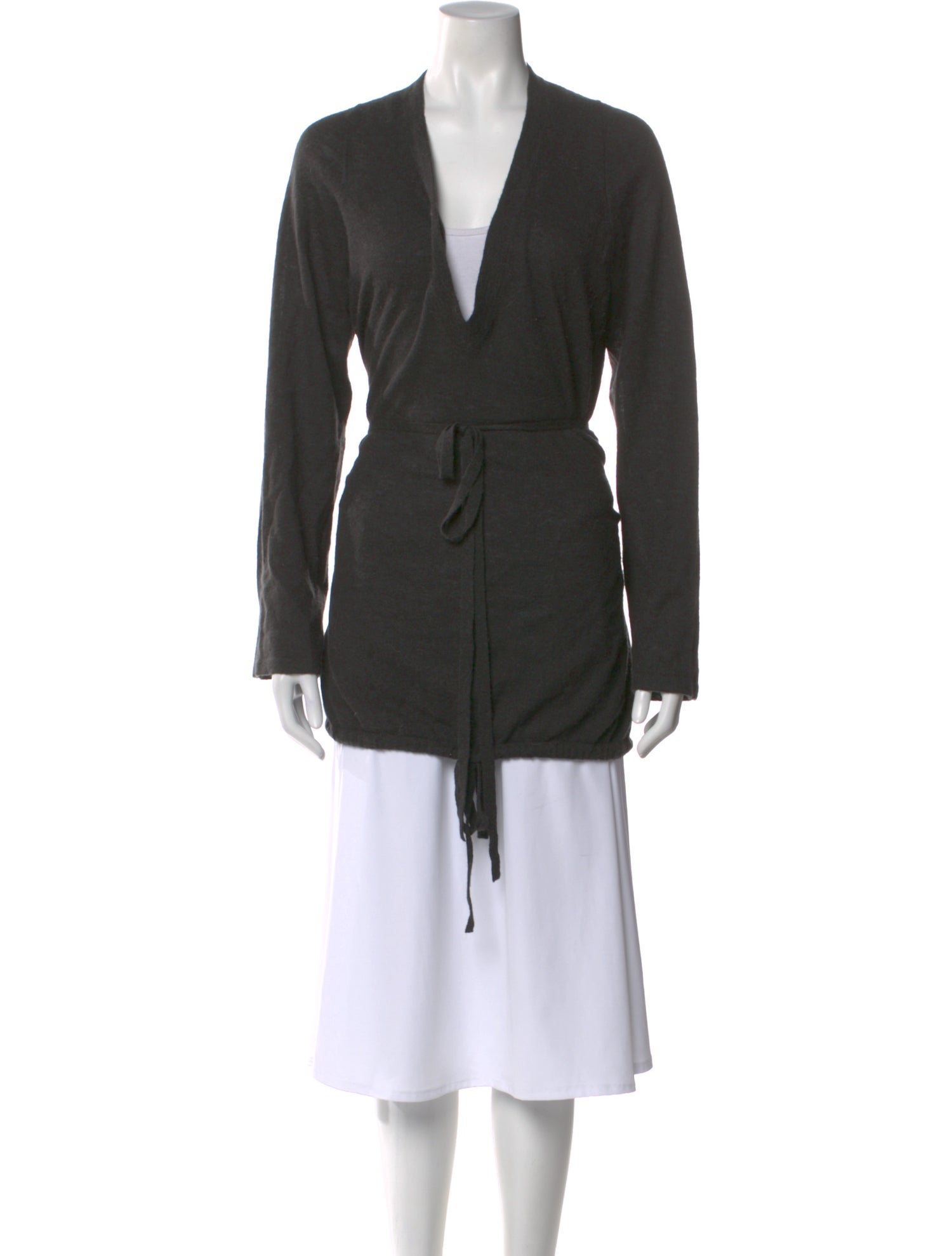 Ann Demeulemeester Virgin Wool V-Neck Sweater