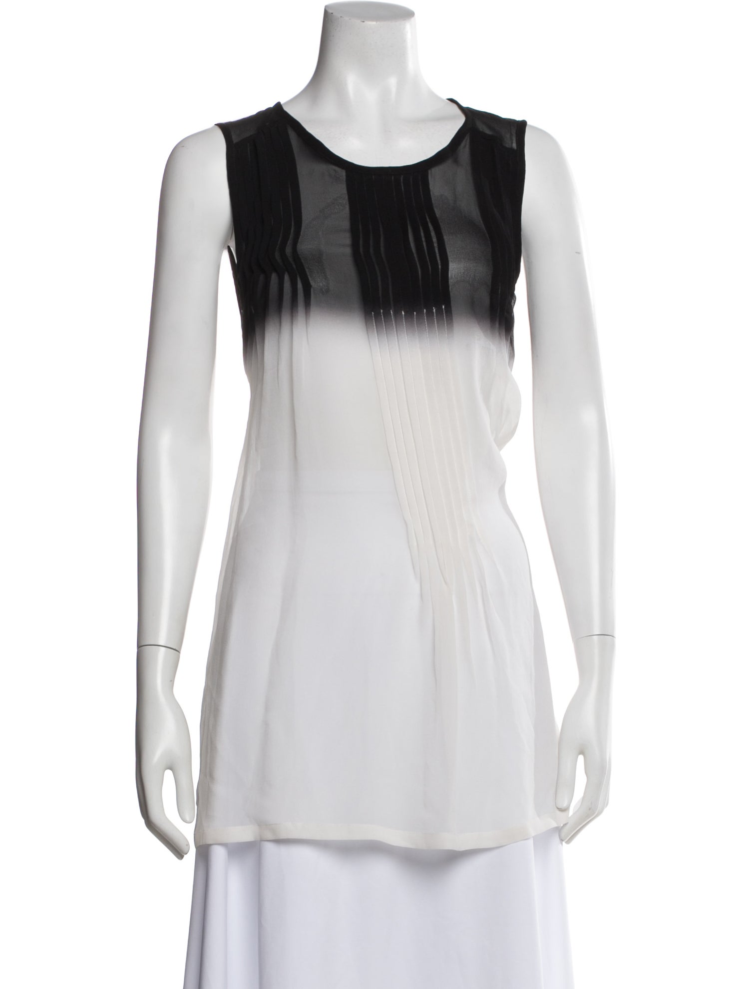 Ann Demeulemeester Silk Crew Neck Top