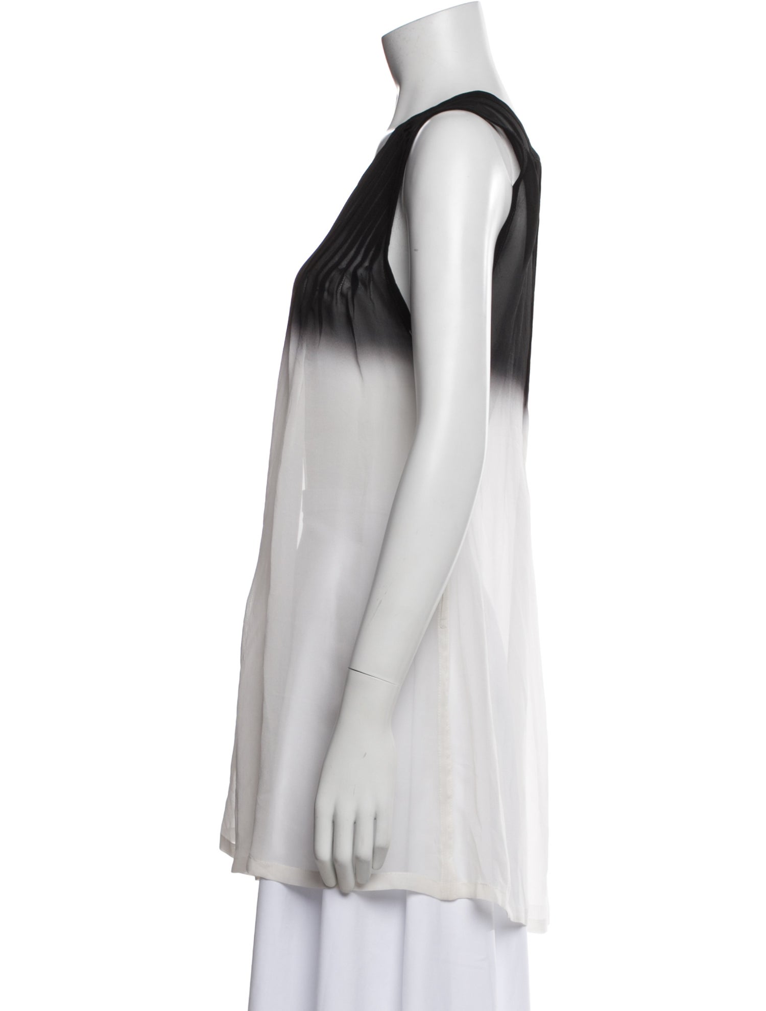 Ann Demeulemeester Silk Crew Neck Top