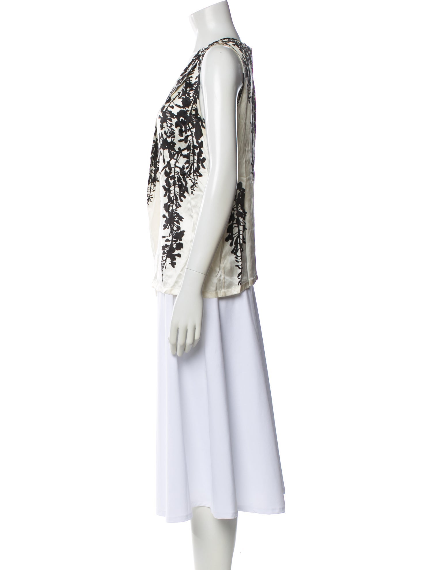 Ann Demeulemeester Silk Floral Print Top