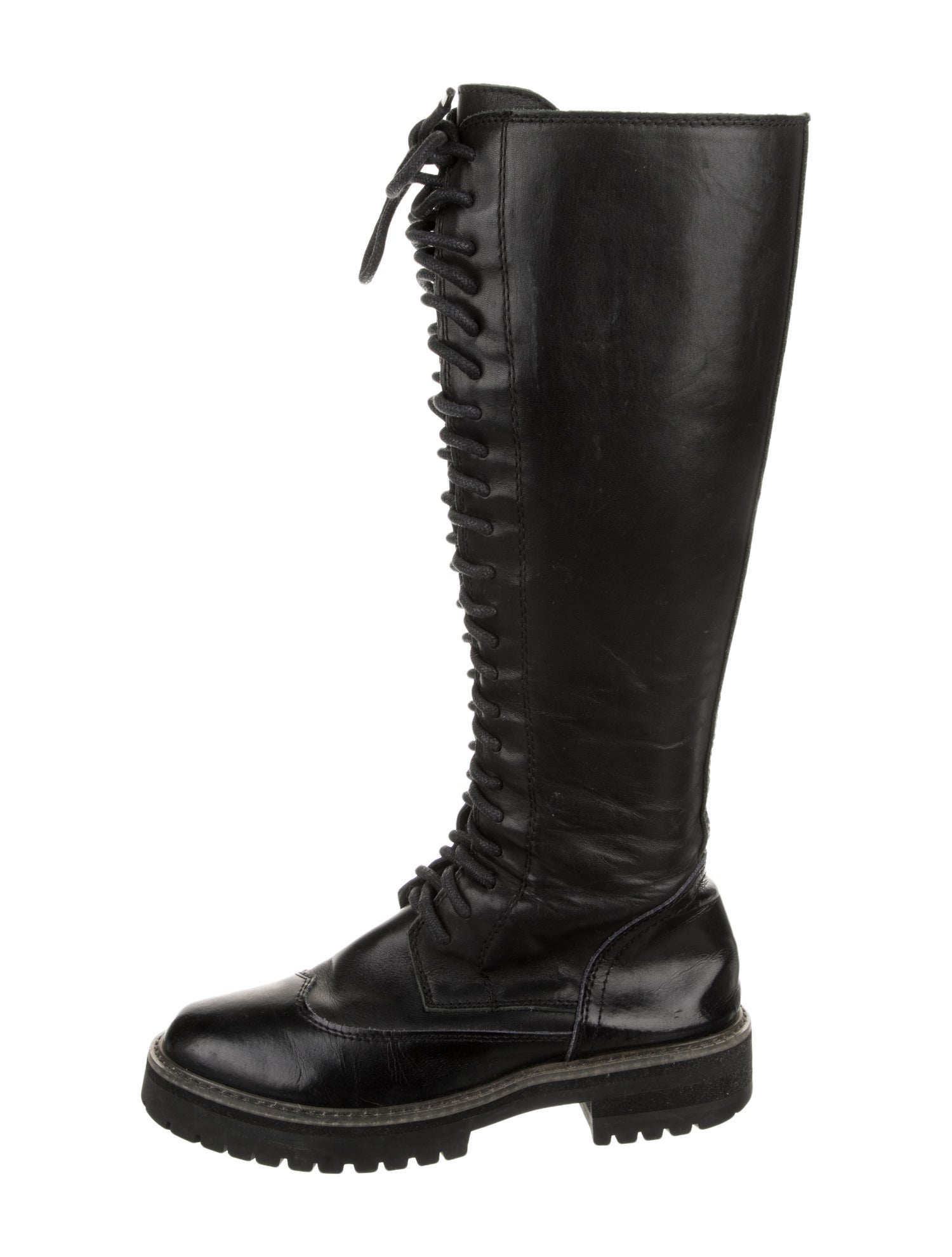 Ann Demeulemeester Leather Lace-Up Boots
