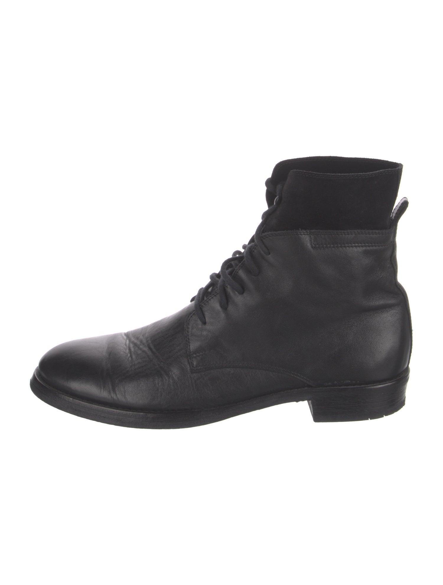 Ann Demeulemeester Leather Lace-Up Boots
