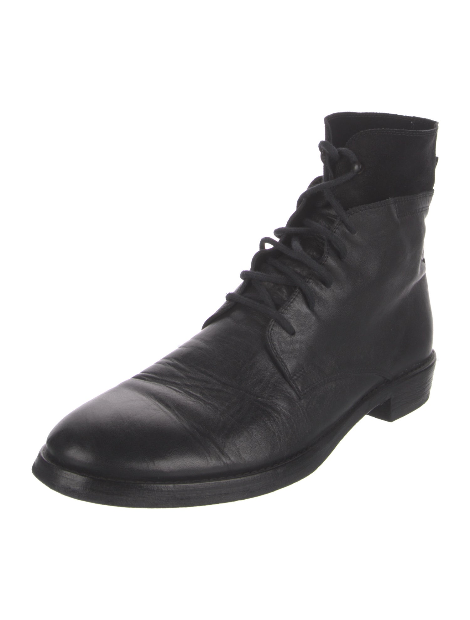 Ann Demeulemeester Leather Lace-Up Boots