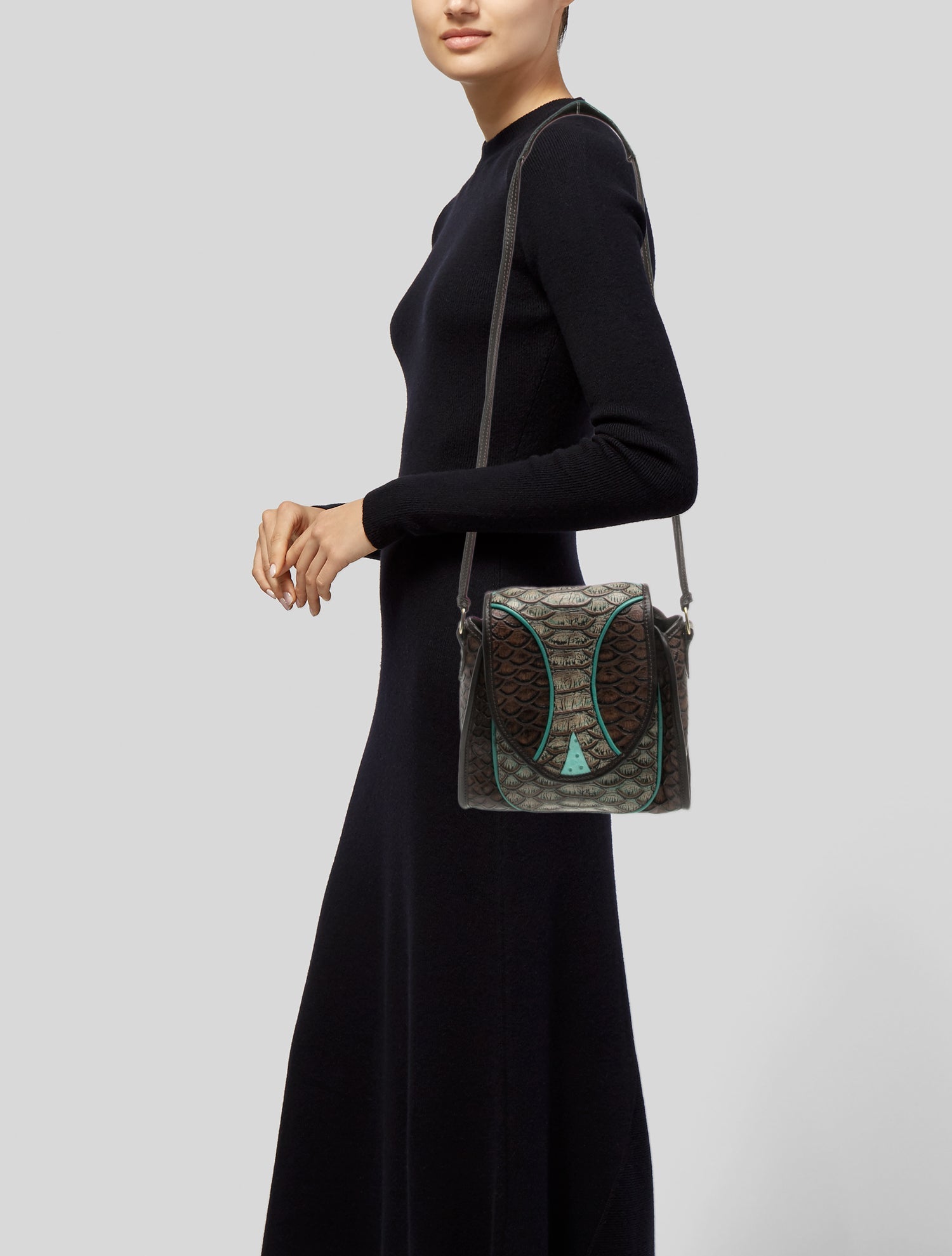 Ann Demeulemeester Leather Messenger Bag