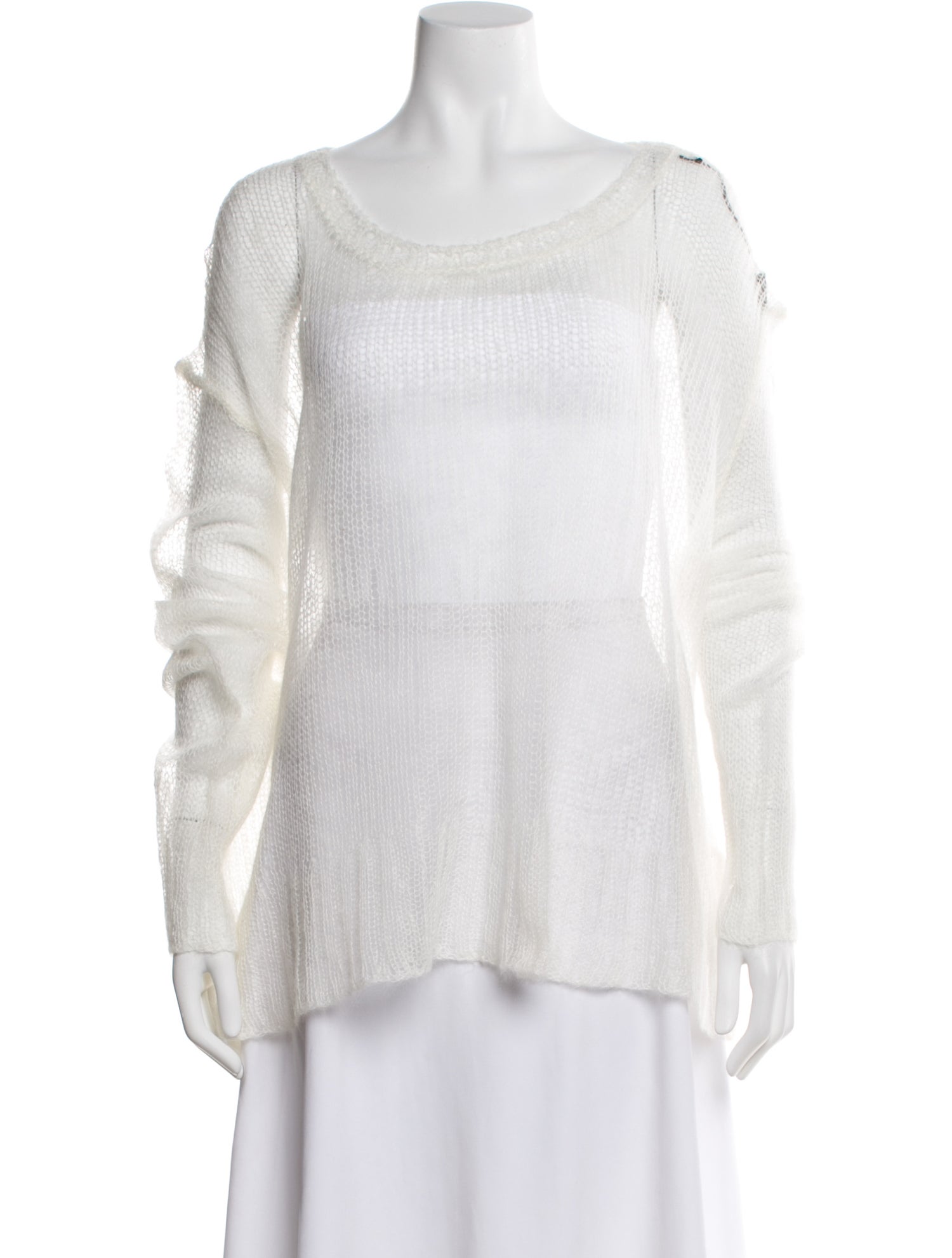Ann Demeulemeester Mohair Scoop Neck Sweater w/ Tags