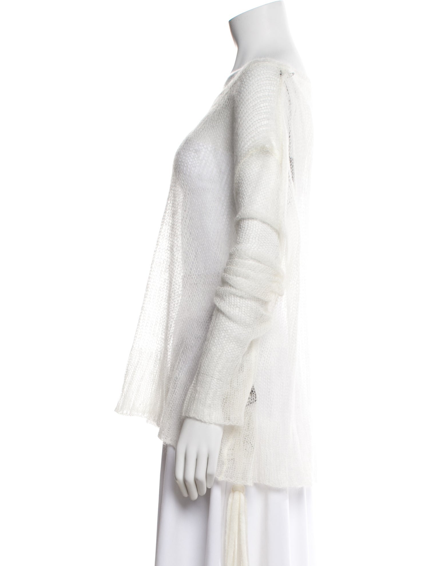 Ann Demeulemeester Mohair Scoop Neck Sweater w/ Tags