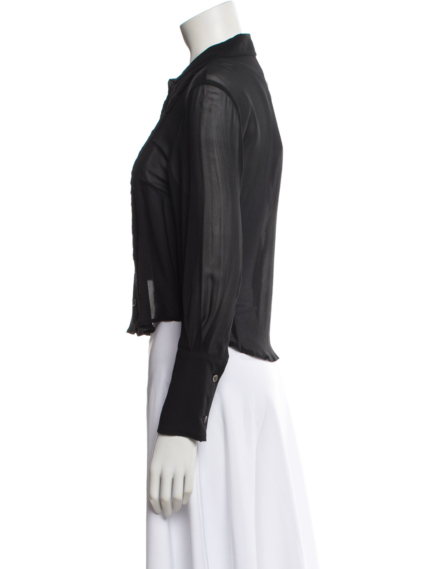 Ann Demeulemeester Long Sleeve Button-Up Top