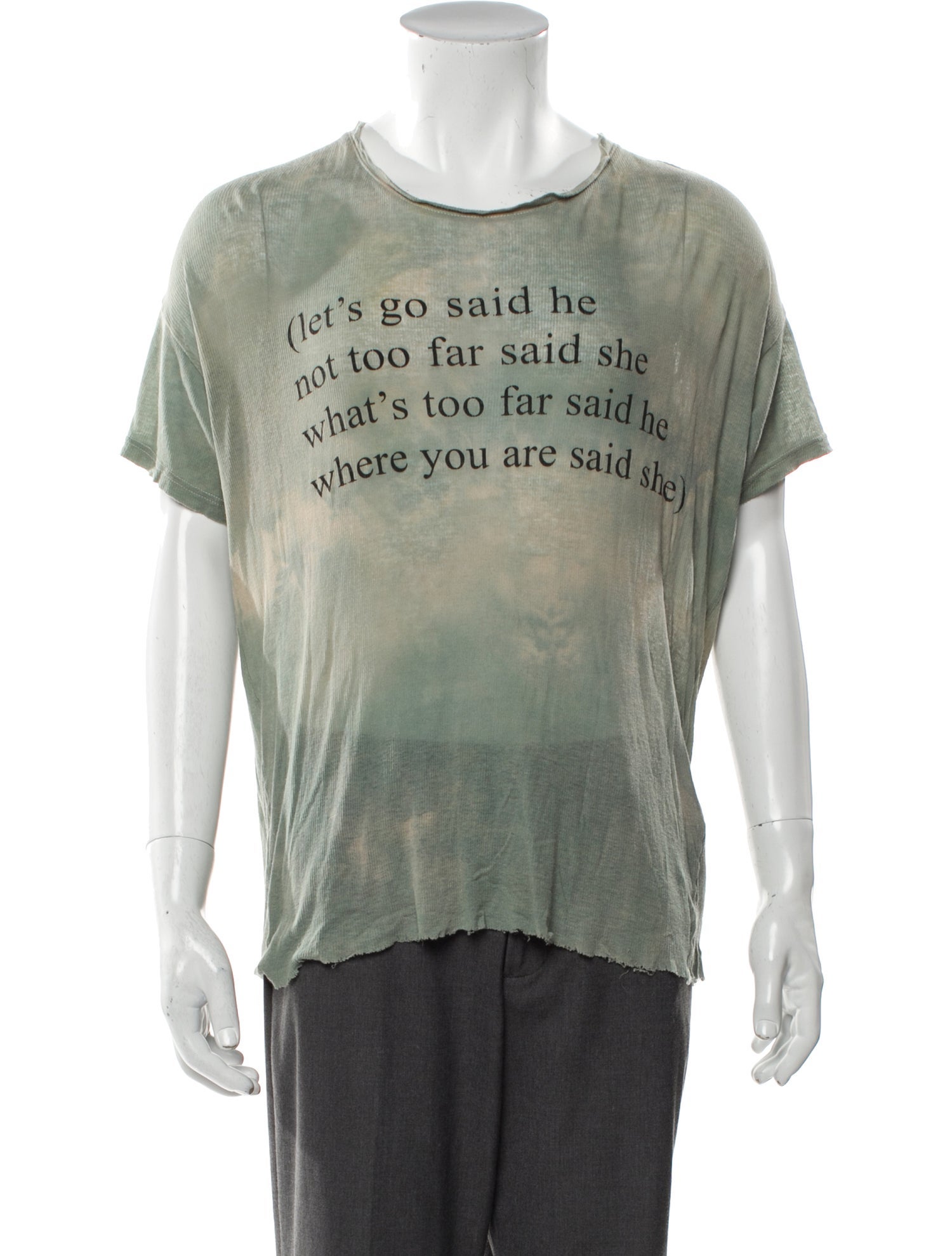 Ann Demeulemeester Graphic Print Crew Neck T-Shirt