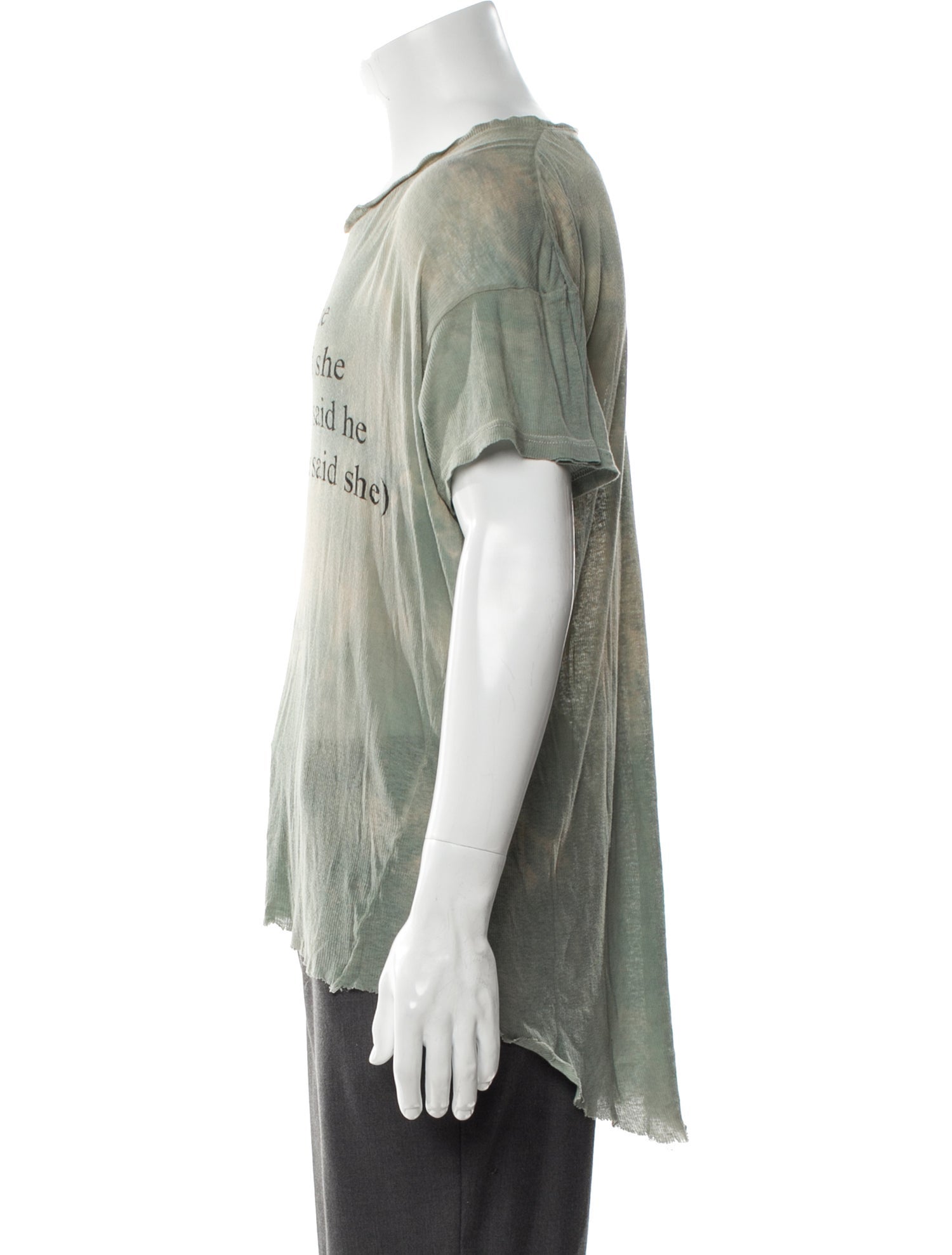 Ann Demeulemeester Graphic Print Crew Neck T-Shirt