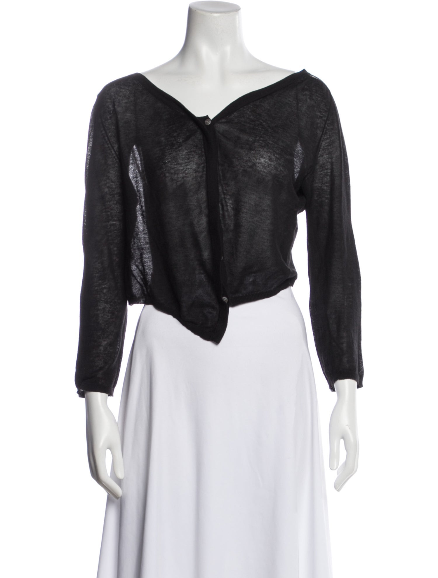 Ann Demeulemeester Wool Scoop Neck Sweater