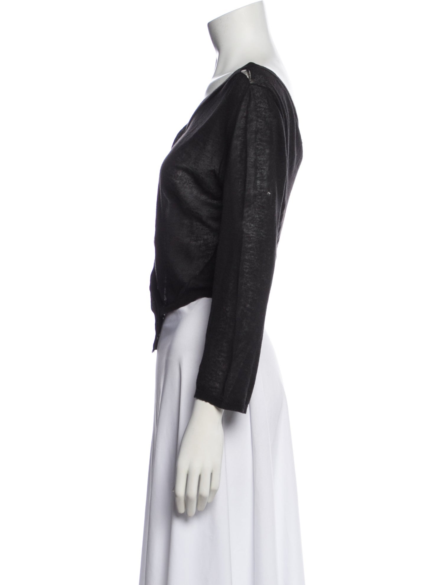 Ann Demeulemeester Wool Scoop Neck Sweater