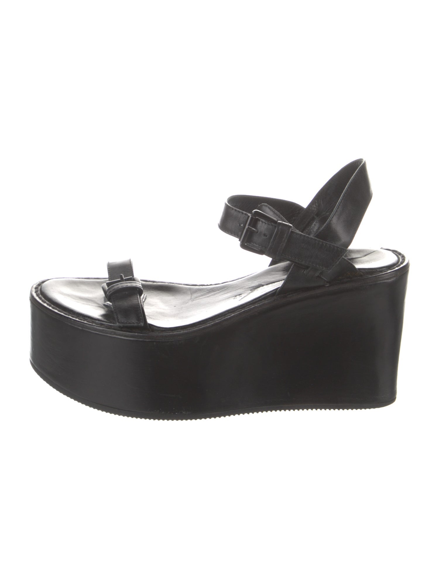 Ann Demeulemeester Leather Slingback Sandals